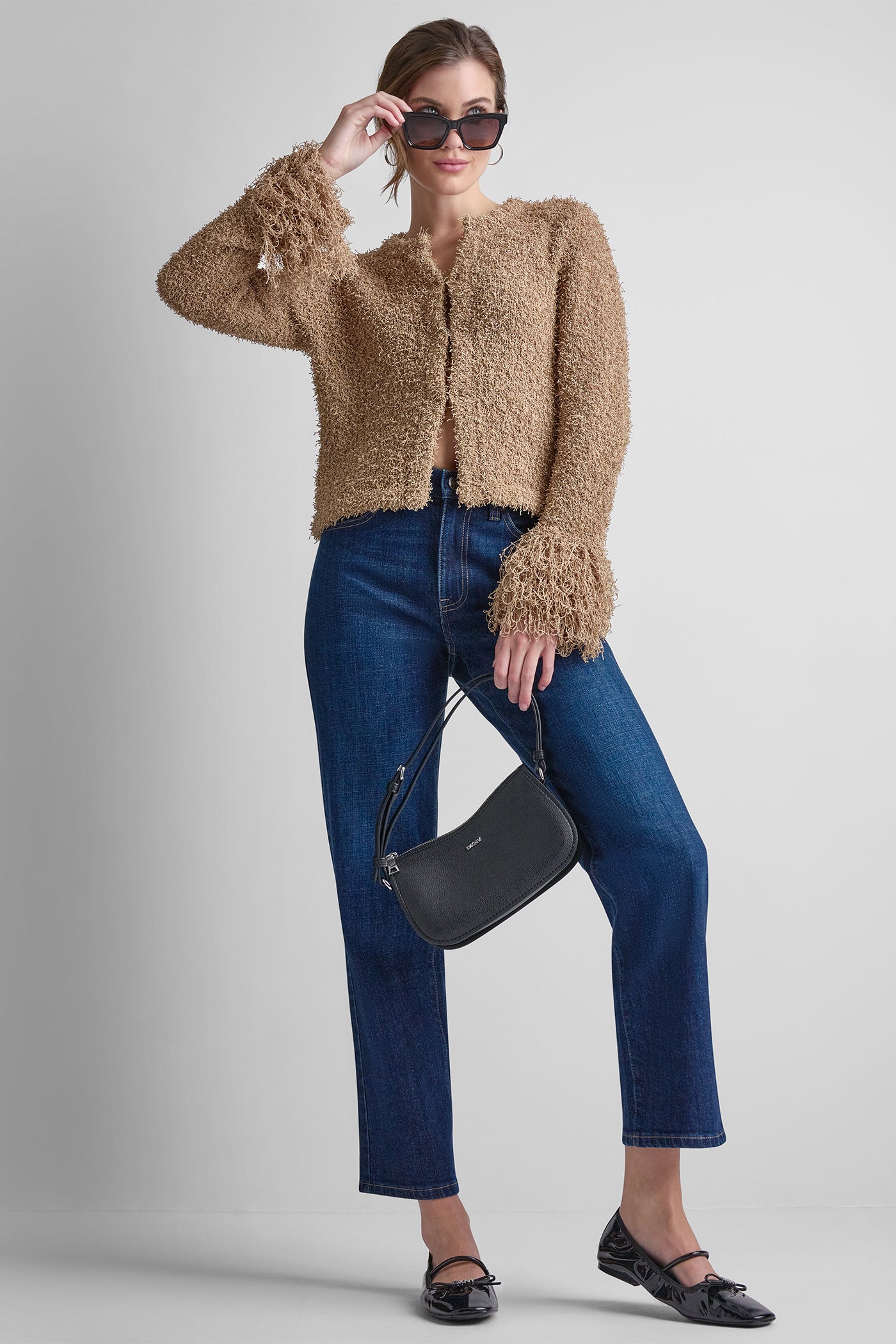 LONG SLEEVE FRINGE CARDIGAN View 1 | NEW NEUTRALS LONG SLEEVE FRINGE CARDIGAN View 1 | NEW NEUTRALS