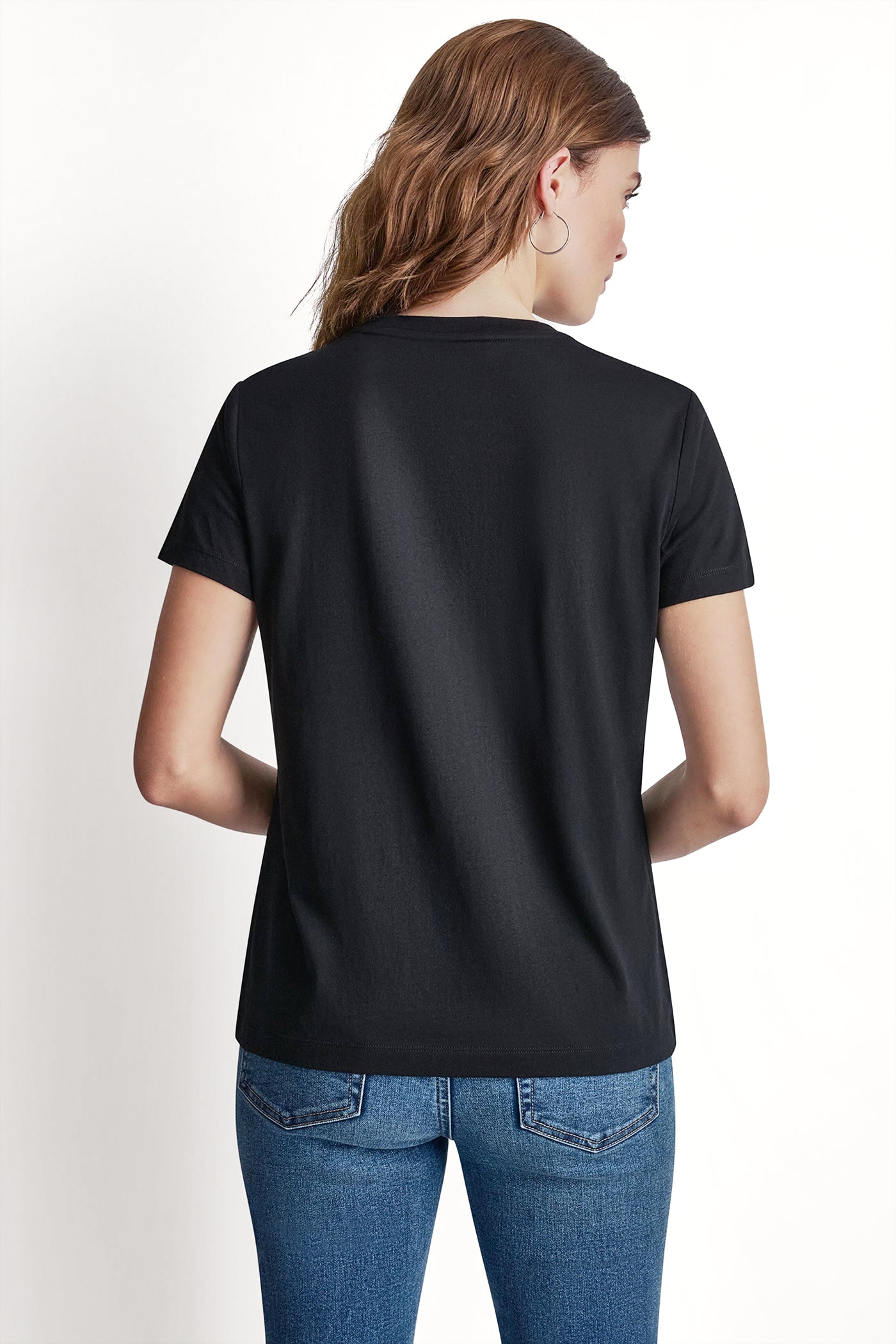 Dkny Jeans Stacked Rhinestone Dome Tee | DKNY