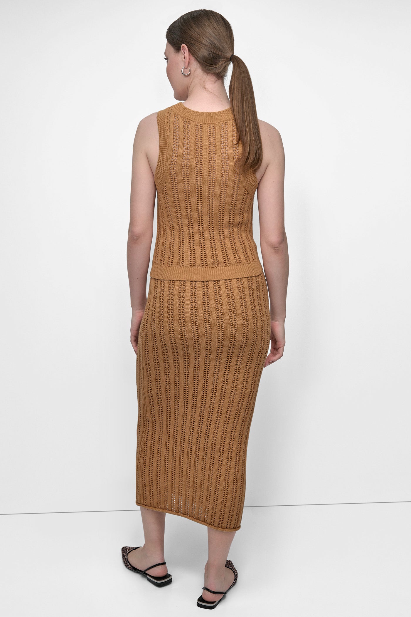 CABLE POINTELLE STITCH TANK VIEW 7 | DKNY JEANS CABLE POINTELLE STITCH TANK VIEW 7 | DKNY JEANS