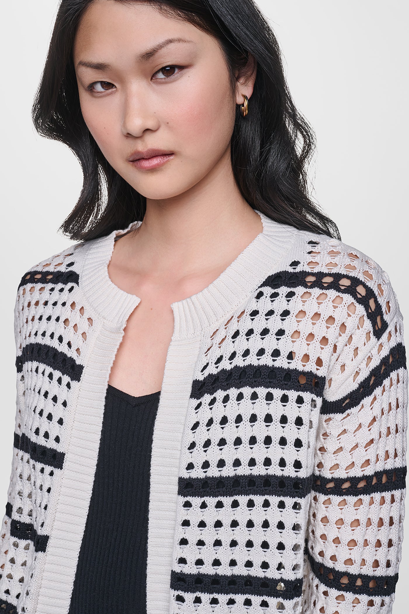 OPEN STITCH STRIPE CARDIGAN View 1 | SALE OPEN STITCH STRIPE CARDIGAN View 1 | SALE