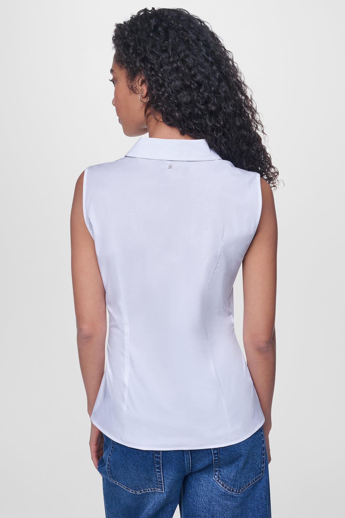 POPLIN TWIST FRONT SHIRT VIEW 2
