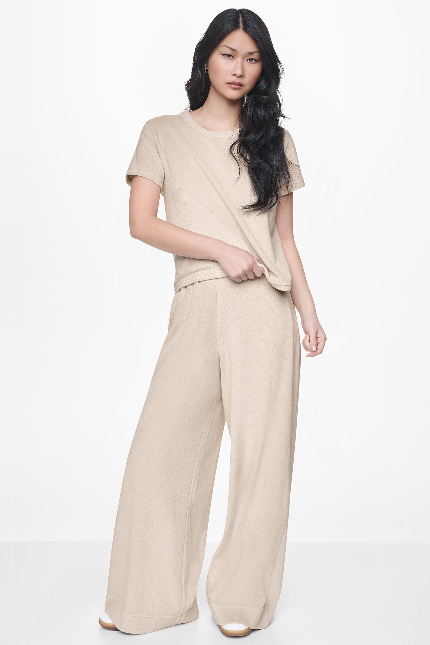 TOWELLING TERRY HIGH-RISE WIDE LEG PANT VIEW 4 | Pants & Denim TOWELLING TERRY HIGH-RISE WIDE LEG PANT VIEW 4 | Pants & Denim