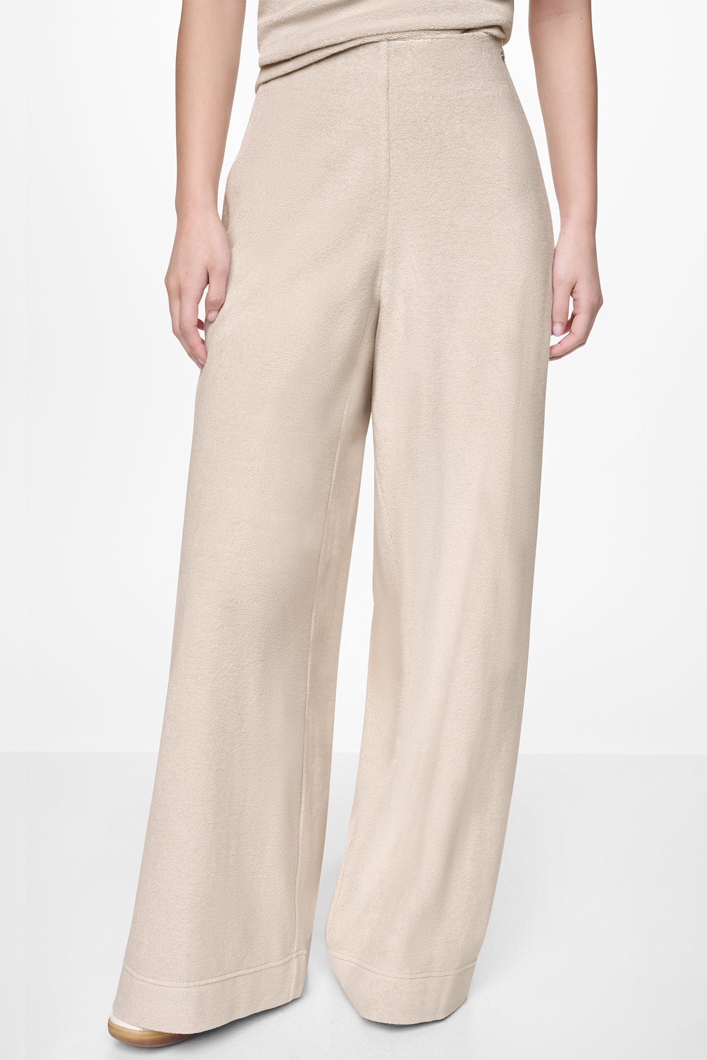 TOWELLING TERRY HIGH-RISE WIDE LEG PANT View 2 | Pants & Denim TOWELLING TERRY HIGH-RISE WIDE LEG PANT View 2 | Pants & Denim