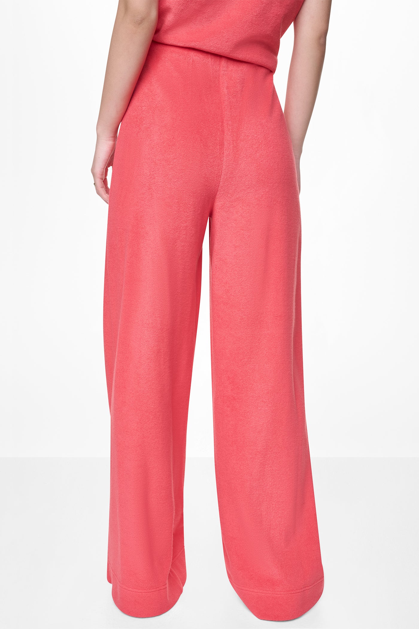 TOWELLING TERRY HIGH RISE WIDE LEG PANT VIEW 3 | Gifts Under $100 TOWELLING TERRY HIGH RISE WIDE LEG PANT VIEW 3 | Gifts Under $100