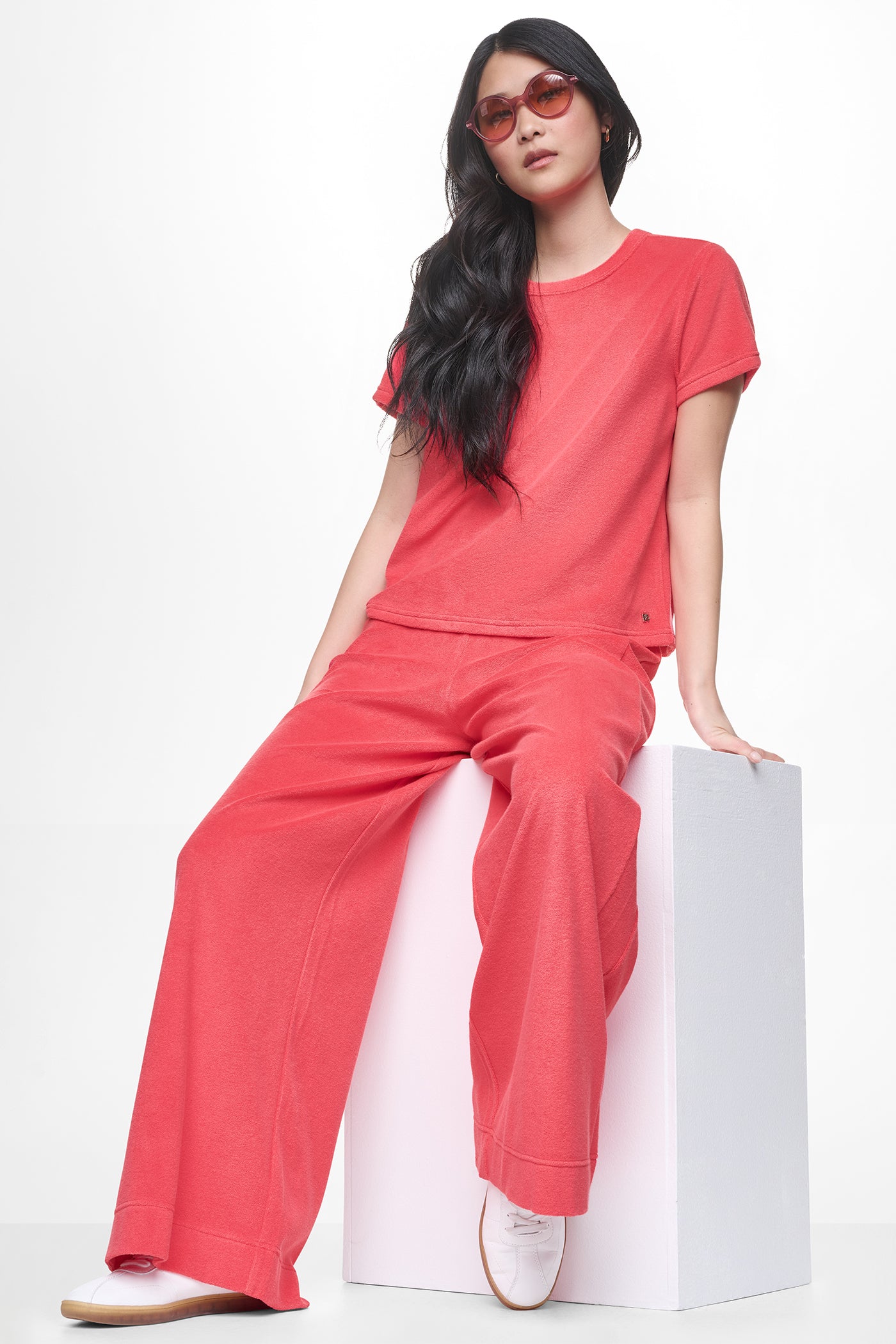TOWELLING TERRY HIGH RISE WIDE LEG PANT VIEW 7 | Gifts Under $100 TOWELLING TERRY HIGH RISE WIDE LEG PANT VIEW 7 | Gifts Under $100