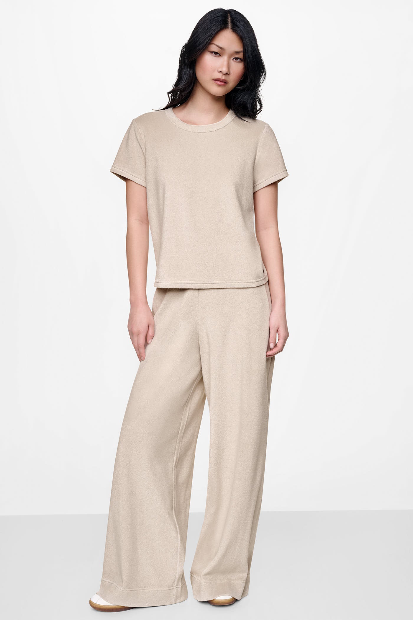 TOWELLING TERRY CREW NECK TEE VIEW 2 TOWELLING TERRY CREW NECK TEE VIEW 2
