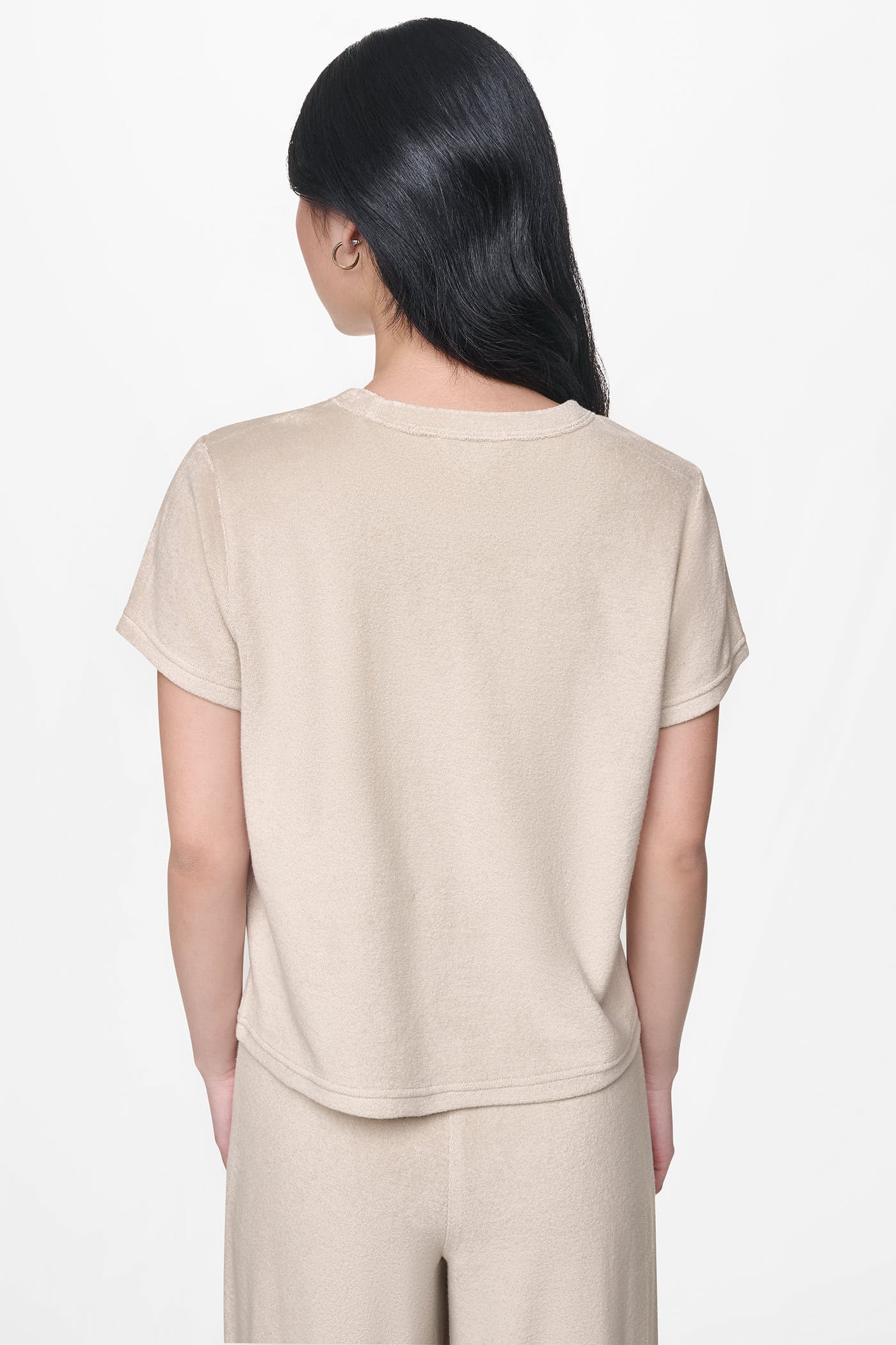 TOWELLING TERRY CREW NECK TEE VIEW 6 TOWELLING TERRY CREW NECK TEE VIEW 6