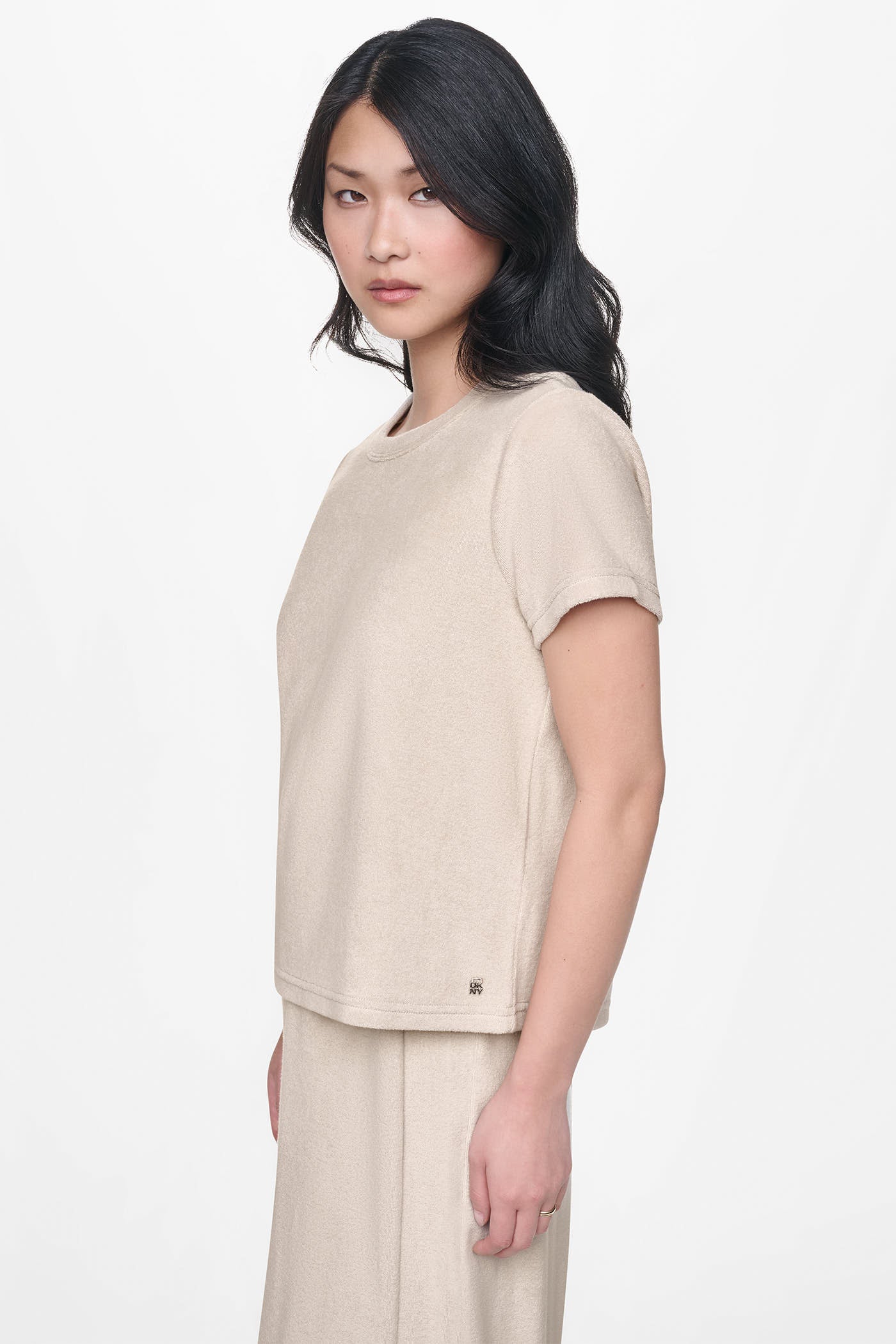TOWELLING TERRY CREW NECK TEE VIEW 4 TOWELLING TERRY CREW NECK TEE VIEW 4