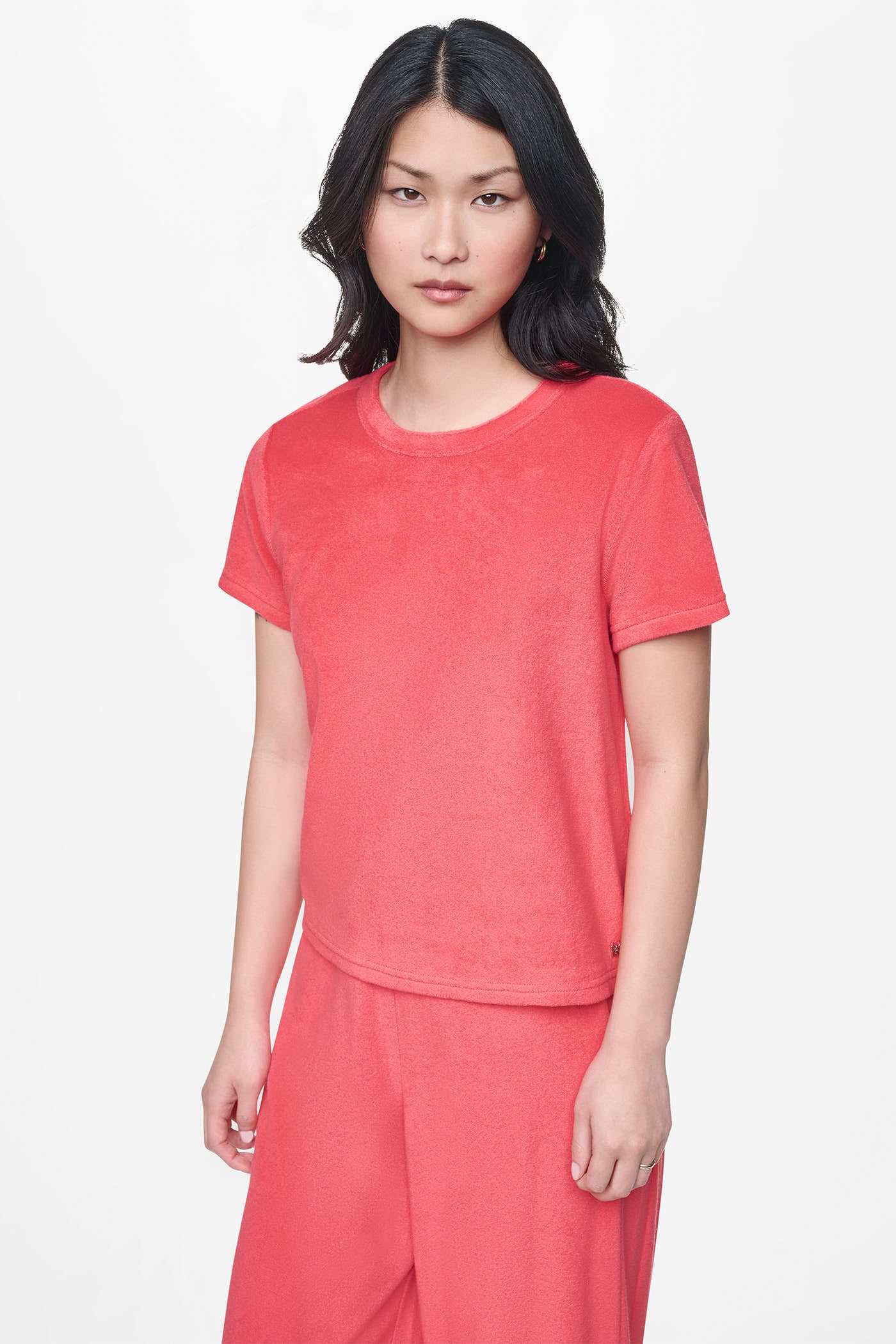 TOWELLING TERRY CREW NECK TEE View 2 | DKNY JEANS TOWELLING TERRY CREW NECK TEE View 2 | DKNY JEANS