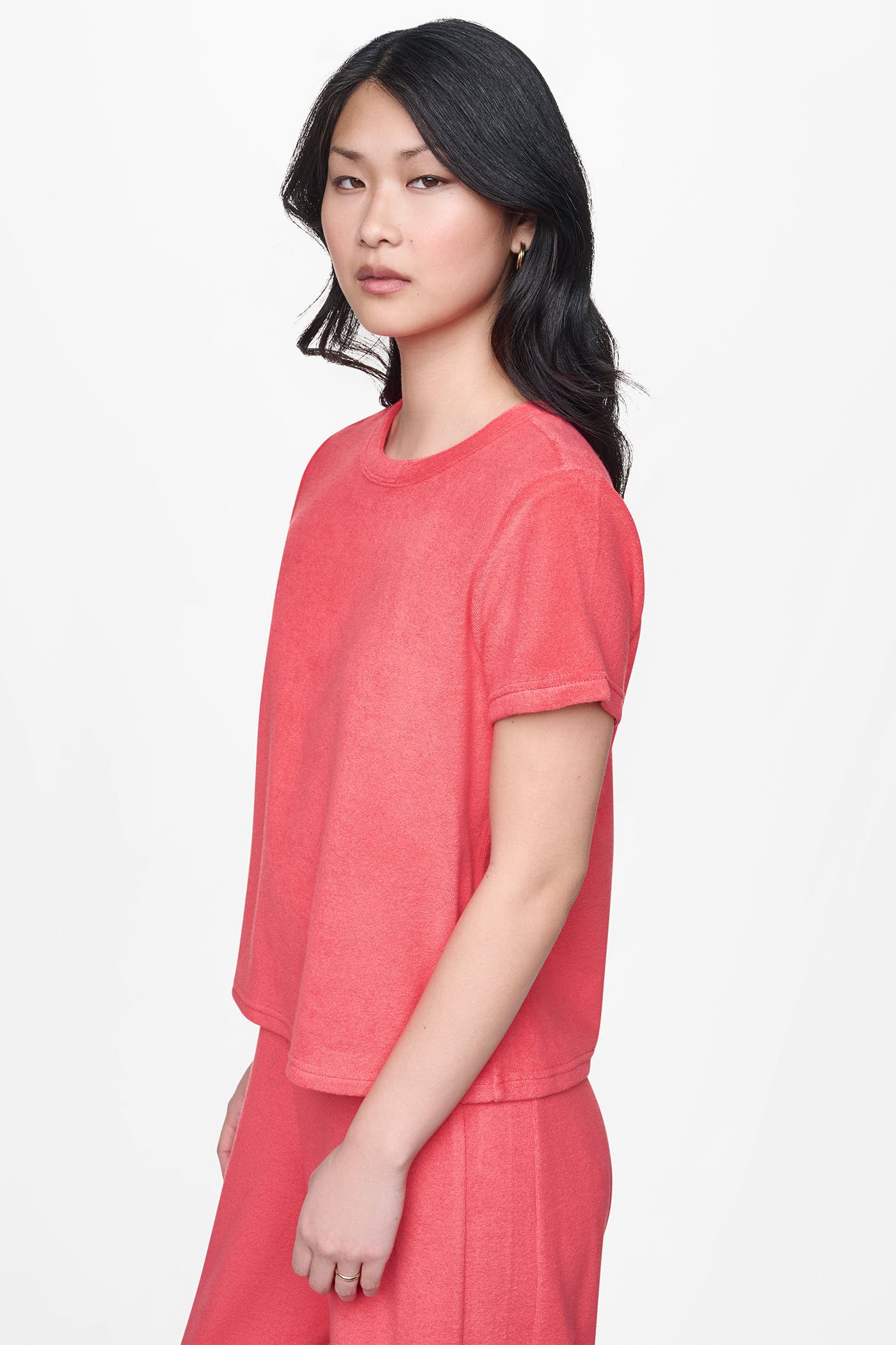 TOWELLING TERRY CREW NECK TEE VIEW 4 | The Vacation Edit TOWELLING TERRY CREW NECK TEE VIEW 4 | The Vacation Edit