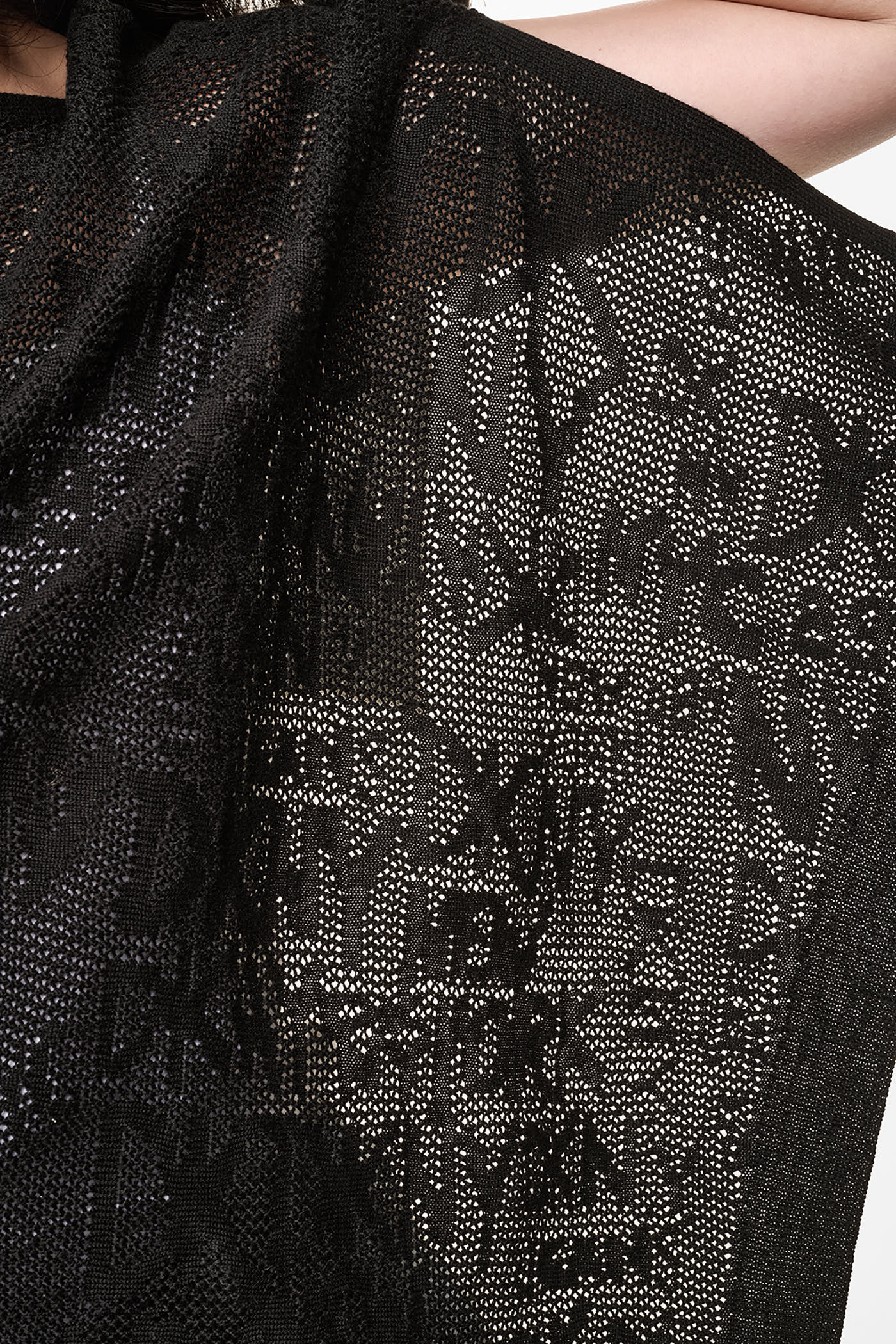 ASYMMETRIC FINE GAUGE PONCHO VIEW 7 | Gifts Under $100 ASYMMETRIC FINE GAUGE PONCHO VIEW 7 | Gifts Under $100