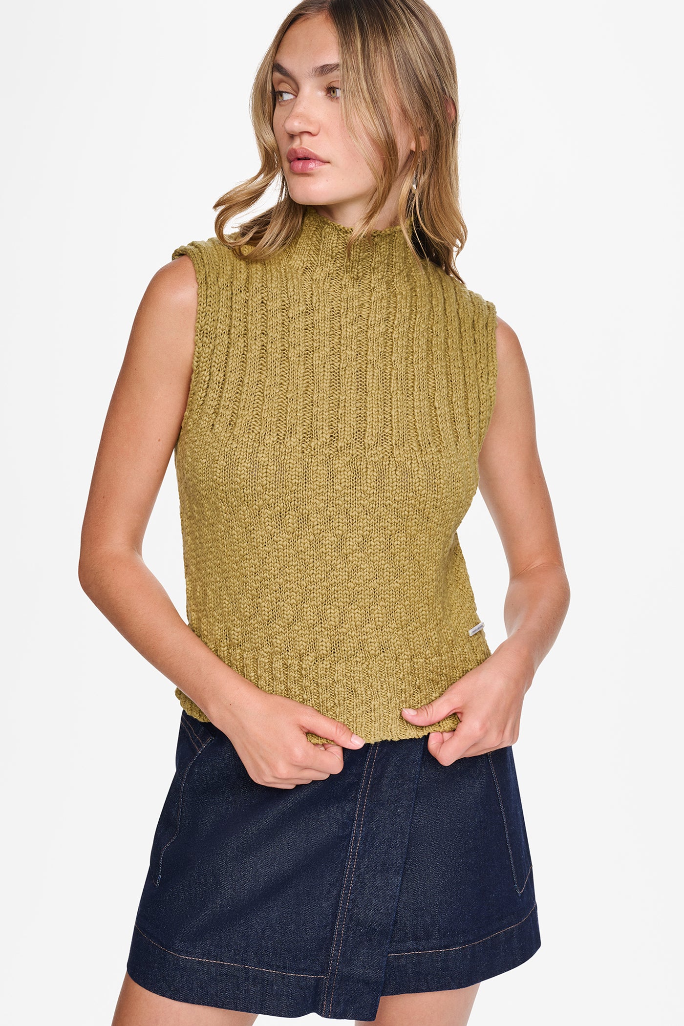RIBBED MOCK-NECK SWEATER VEST View 1 | SALE RIBBED MOCK-NECK SWEATER VEST View 1 | SALE