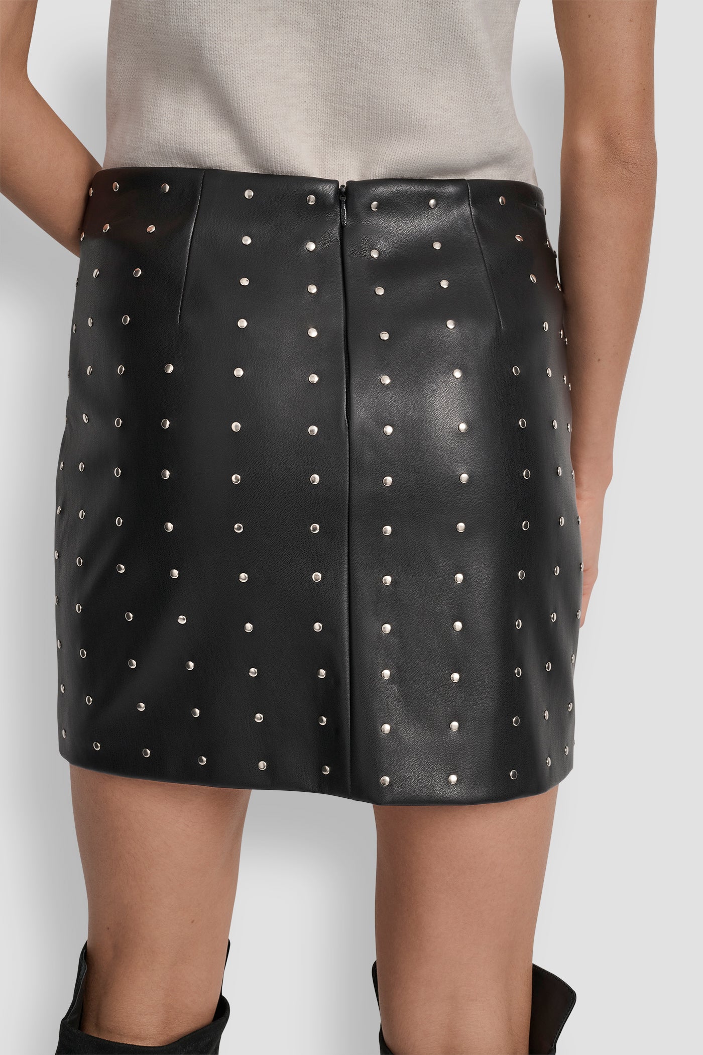 EMBELLISHED FAUX LEATHER SKIRT VIEW 4 | Skirts EMBELLISHED FAUX LEATHER SKIRT VIEW 4 | Skirts