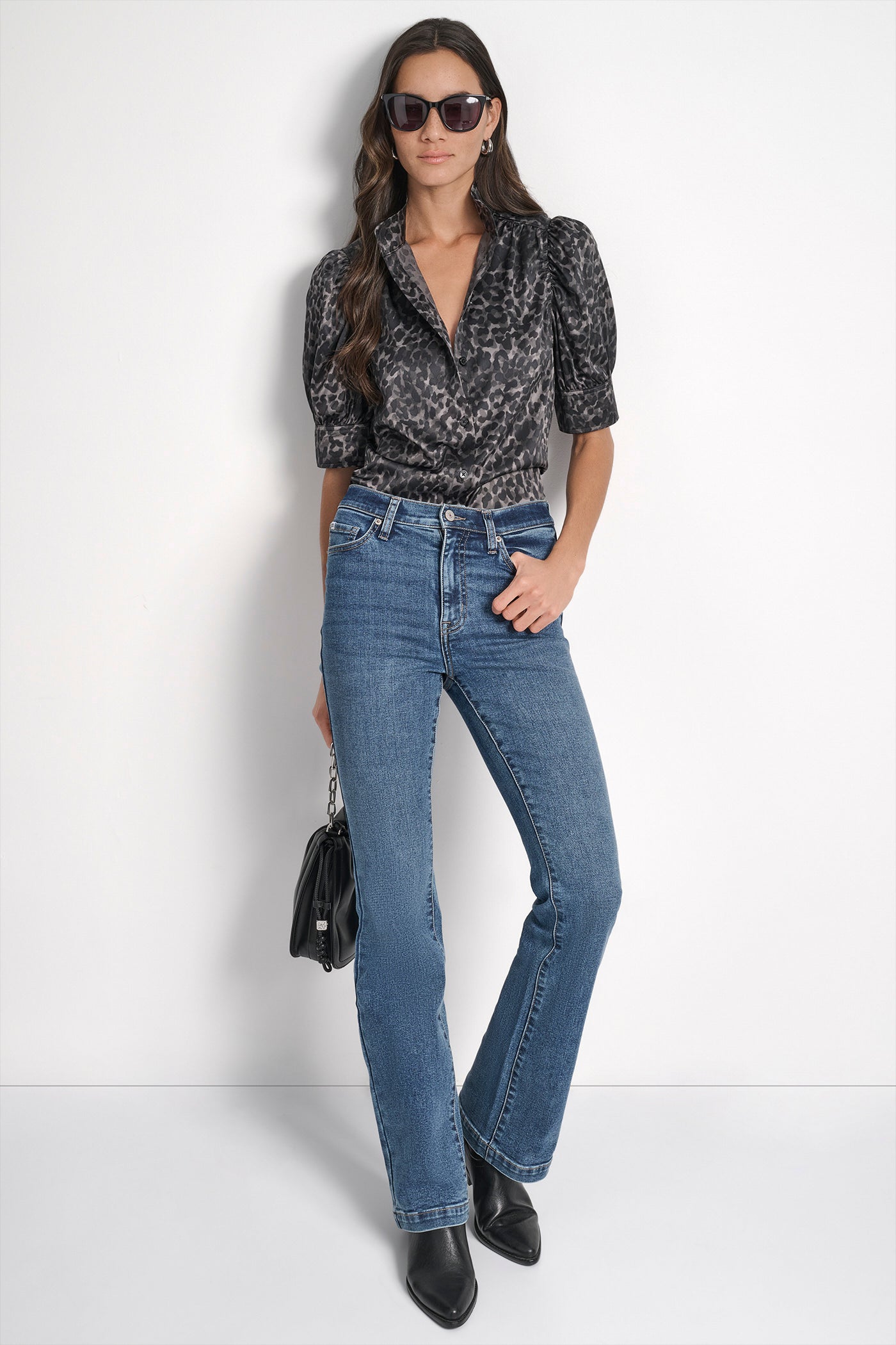 PUFF SLEEVE STAND COLLAR SHIRT VIEW 7 | Women's Clearance PUFF SLEEVE STAND COLLAR SHIRT VIEW 7 | Women's Clearance