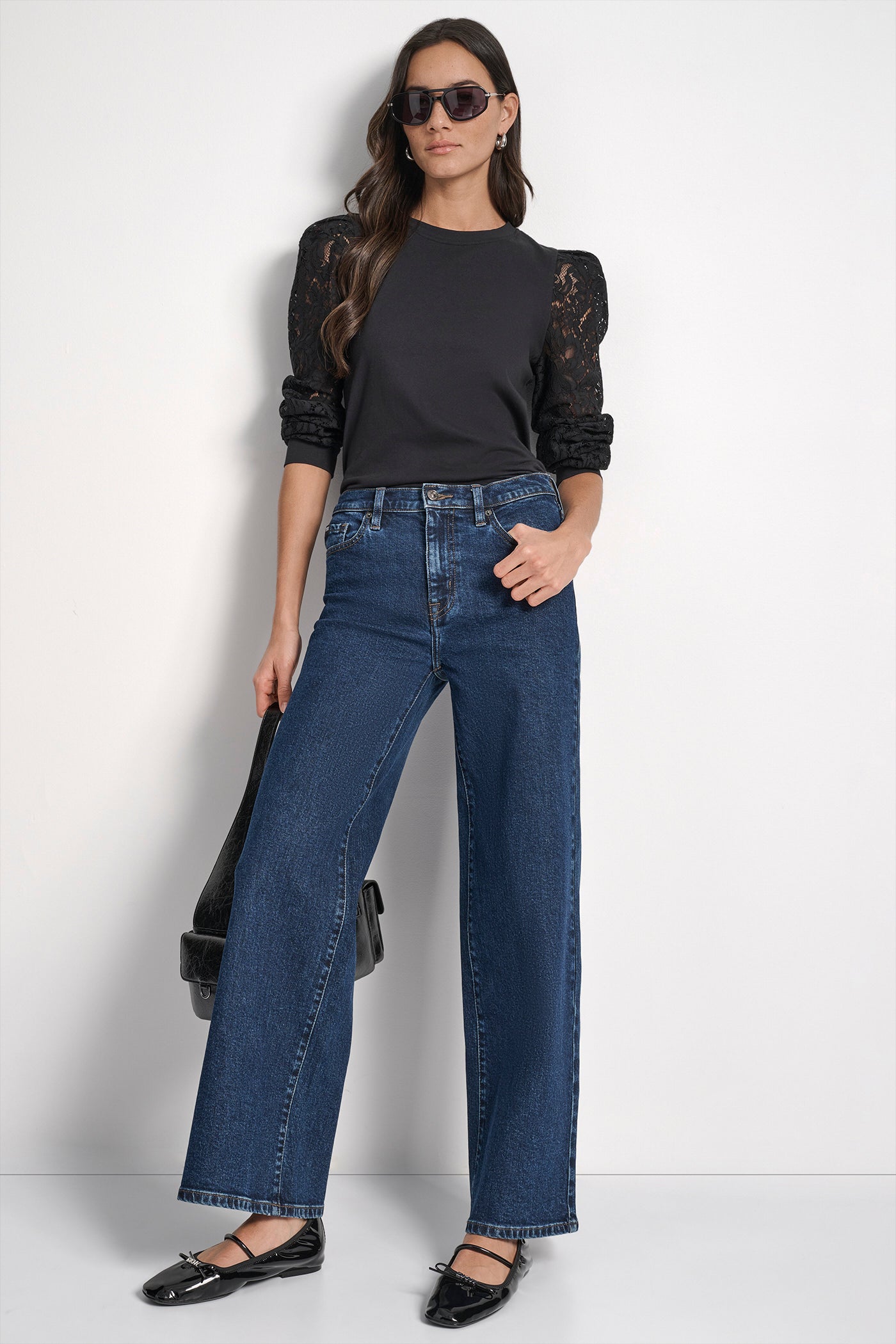 LACE PUFF LONG SLEEVE CREW NECK TEE VIEW 6 | New Arrivals LACE PUFF LONG SLEEVE CREW NECK TEE VIEW 6 | New Arrivals