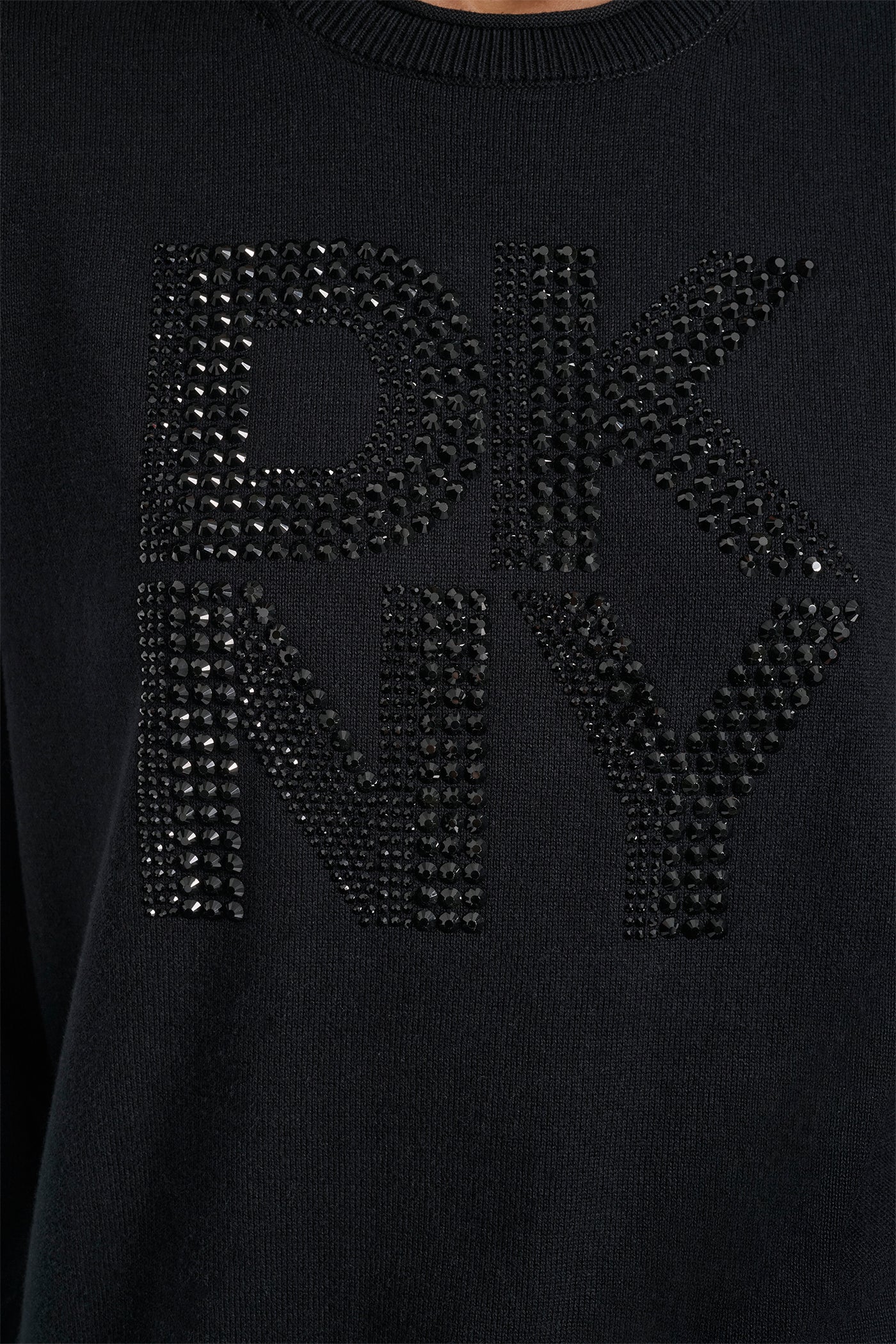 DKNY STACKED RHINESTONE LOGO LONG SLEEVE CREW NECK VIEW 5 | New Arrivals DKNY STACKED RHINESTONE LOGO LONG SLEEVE CREW NECK VIEW 5 | New Arrivals