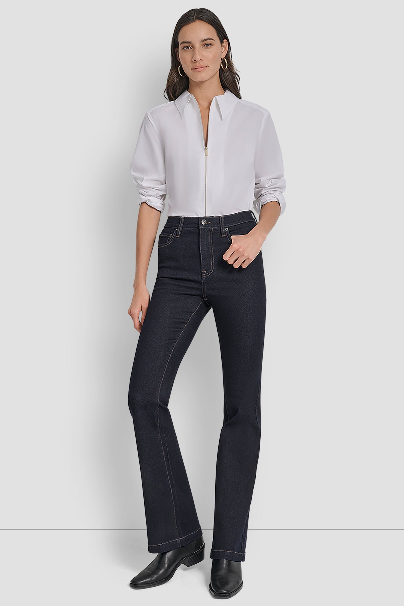 WILLIAMSBURG HIGH RISE FLARE 32 INCH INSEAM VIEW 6 | DKNY Promo WILLIAMSBURG HIGH RISE FLARE 32 INCH INSEAM VIEW 6 | DKNY Promo