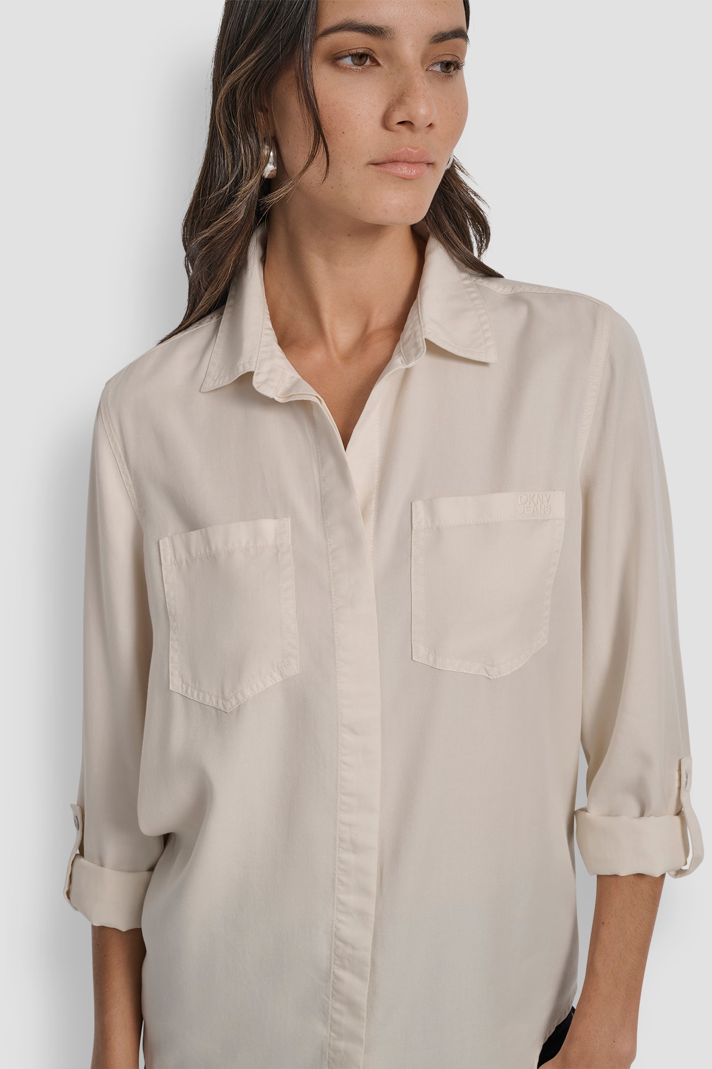 SPLIT BACK BUTTON FRONT WITH ROLL TAB VIEW 4 | New Arrivals SPLIT BACK BUTTON FRONT WITH ROLL TAB VIEW 4 | New Arrivals