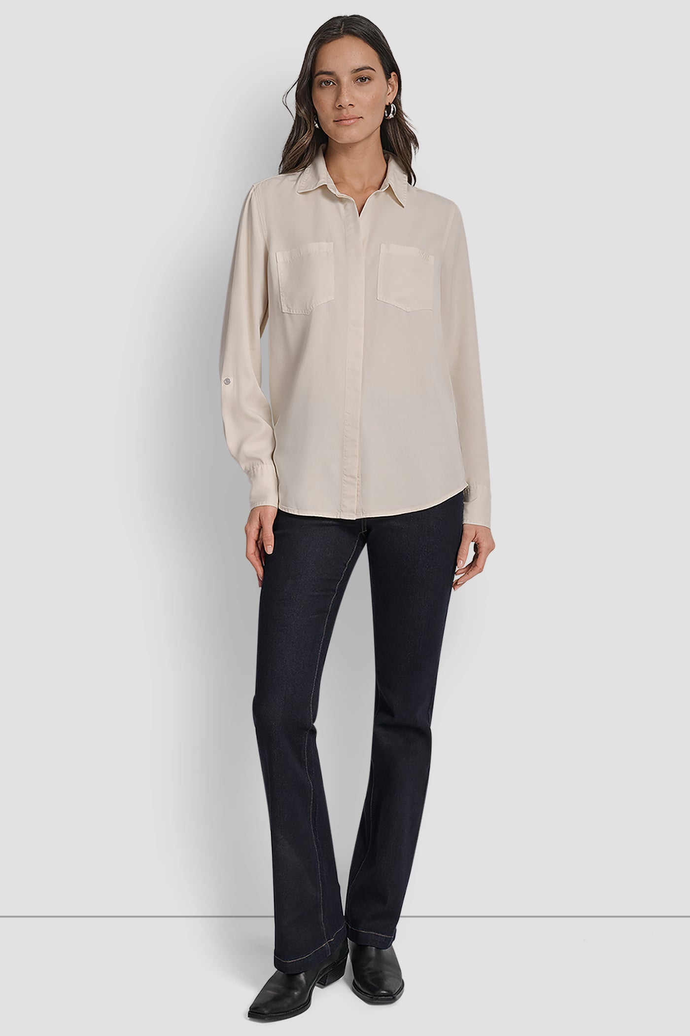 SPLIT BACK BUTTON FRONT WITH ROLL TAB VIEW 6 | New Arrivals SPLIT BACK BUTTON FRONT WITH ROLL TAB VIEW 6 | New Arrivals