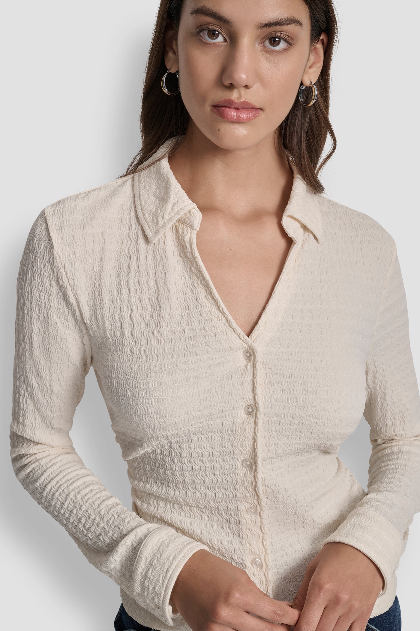 RIPPLE LACE VNECK SHIRT VIEW 4 | WOMEN'S SWEATERS & TOPS RIPPLE LACE VNECK SHIRT VIEW 4 | WOMEN'S SWEATERS & TOPS