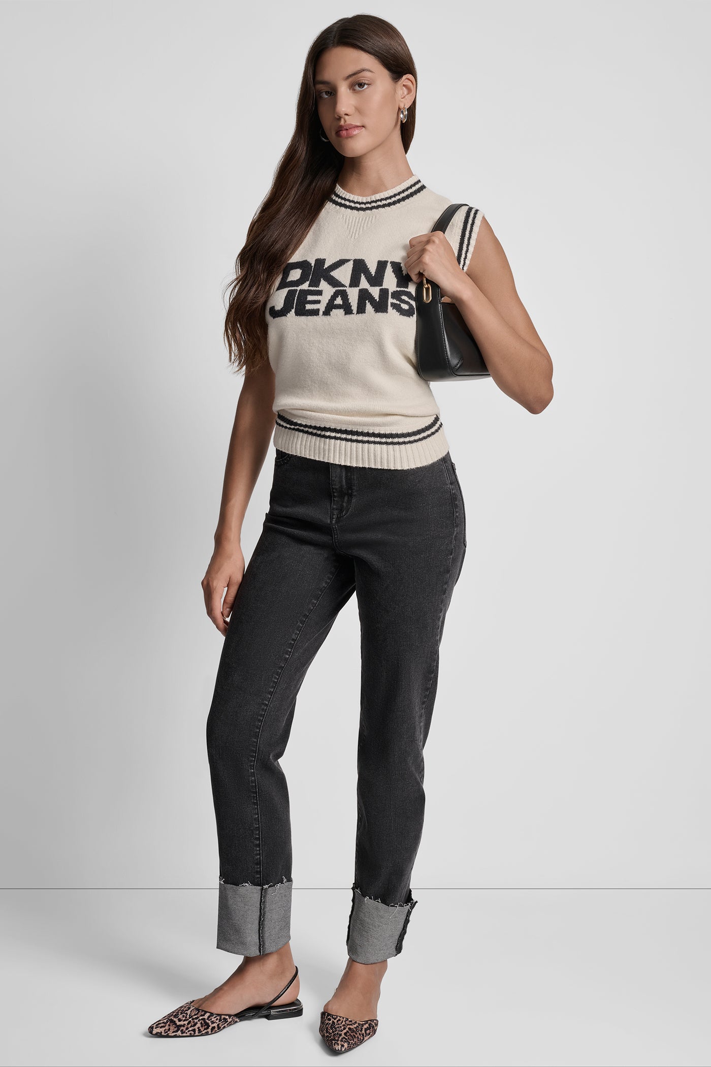 SLEEVELESS CREW NECK TIPPED SWEATER VEST VIEW 6 | WOMEN'S SWEATERS & TOPS SLEEVELESS CREW NECK TIPPED SWEATER VEST VIEW 6 | WOMEN'S SWEATERS & TOPS