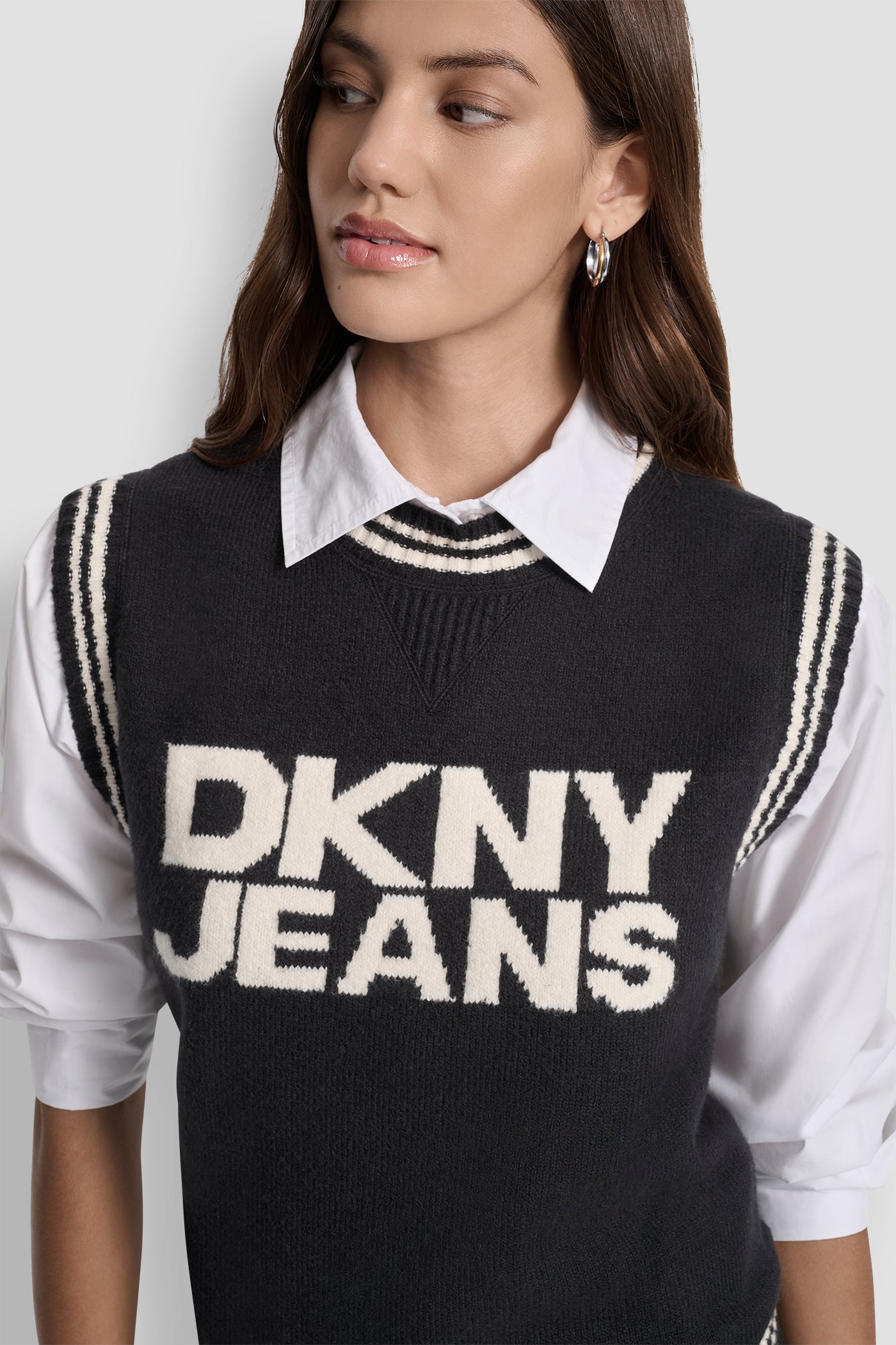 LOGO-JACQUARD SWEATER VEST VIEW 5 | WOMEN'S SWEATERS & TOPS LOGO-JACQUARD SWEATER VEST VIEW 5 | WOMEN'S SWEATERS & TOPS