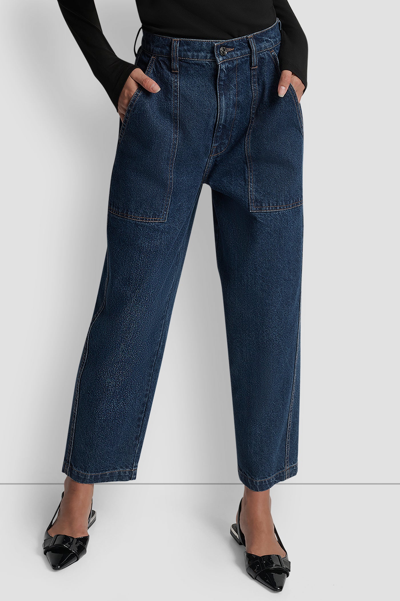 HIGH RISE UTILITY BARREL LEG 27 INCH INSEAM VIEW 1 HIGH RISE UTILITY BARREL LEG 27 INCH INSEAM VIEW 1