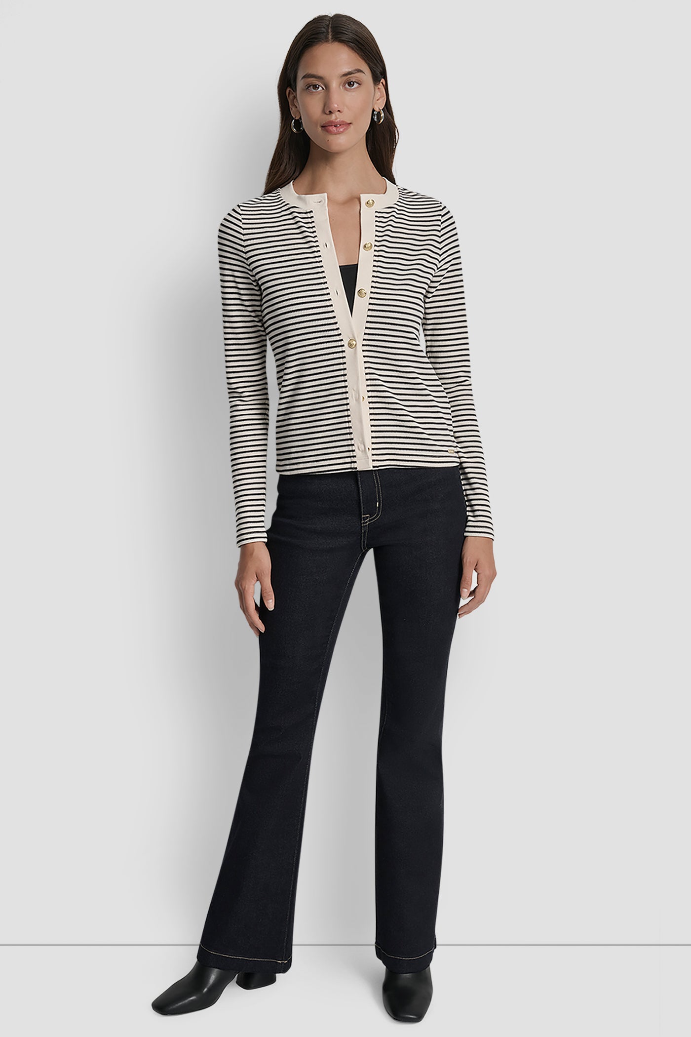 LONG SLEEVE BUTTON FRONT SHORT CARDIGAN VIEW 7 | WOMEN'S SWEATERS & TOPS LONG SLEEVE BUTTON FRONT SHORT CARDIGAN VIEW 7 | WOMEN'S SWEATERS & TOPS
