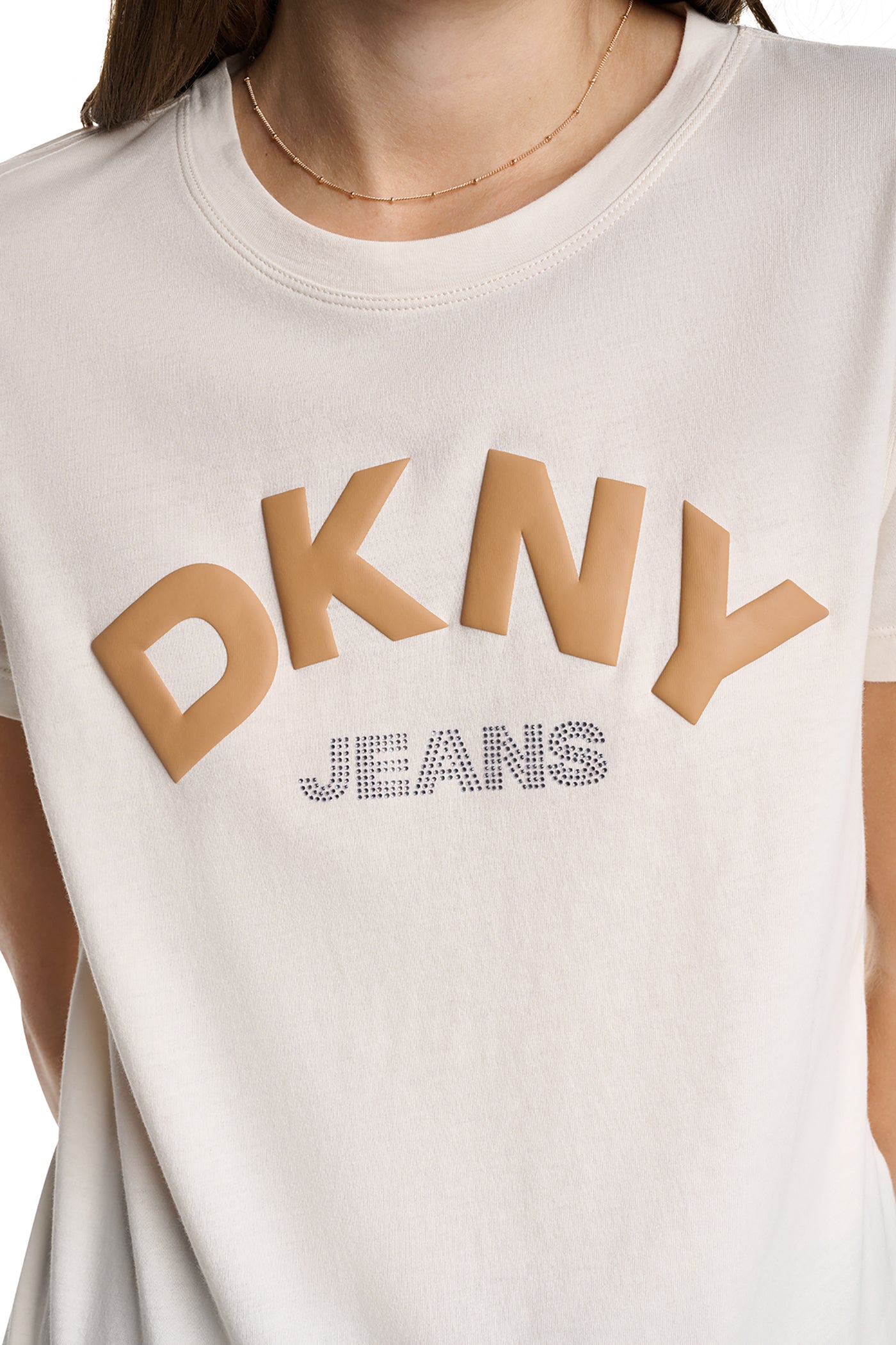 ARCHED RHINESTONE LOGO TEE View 2 | Tees & Tanks ARCHED RHINESTONE LOGO TEE View 2 | Tees & Tanks