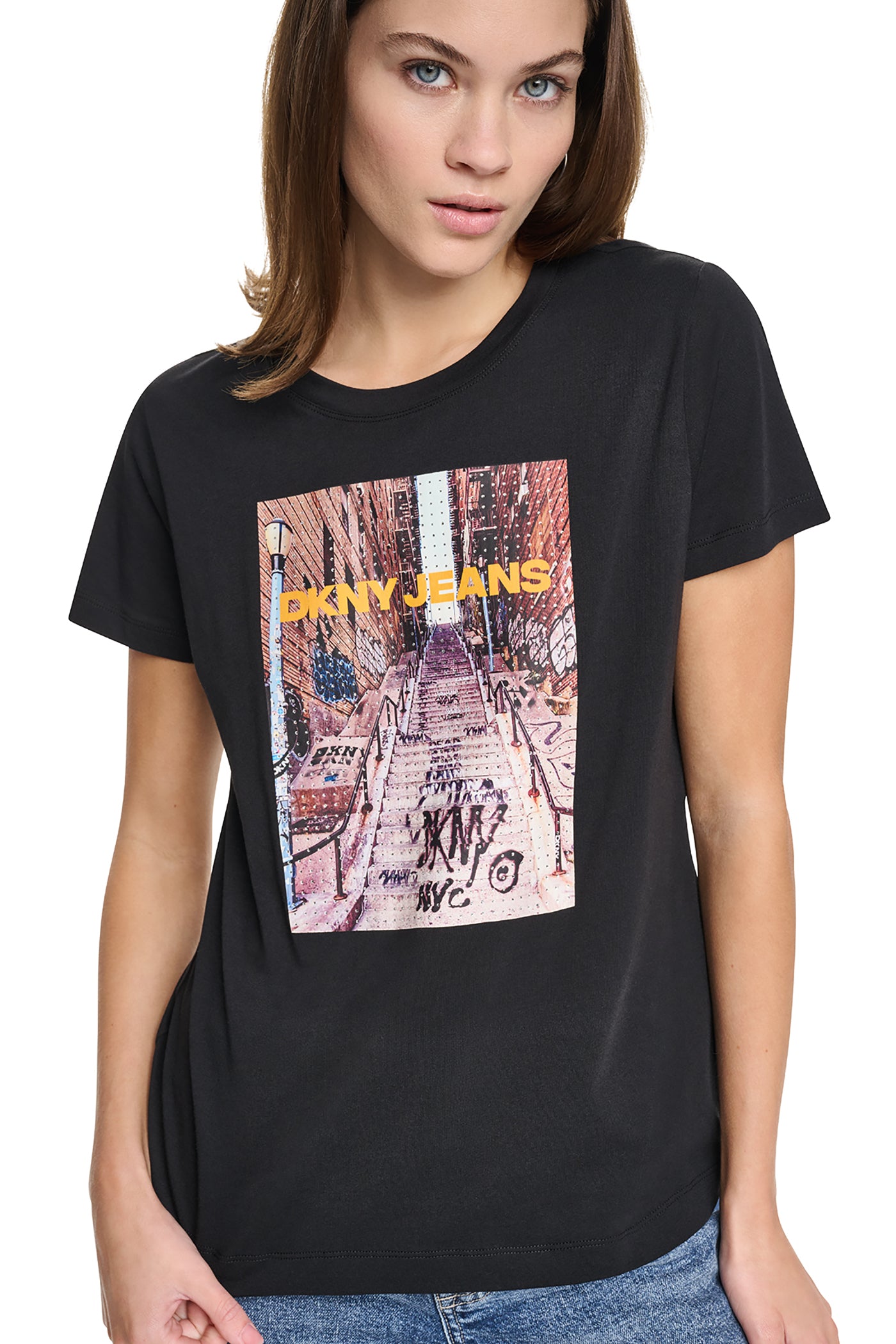 RHINESTONE BRONX PHOTO LOGO TEE View 1 | Clothing RHINESTONE BRONX PHOTO LOGO TEE View 1 | Clothing