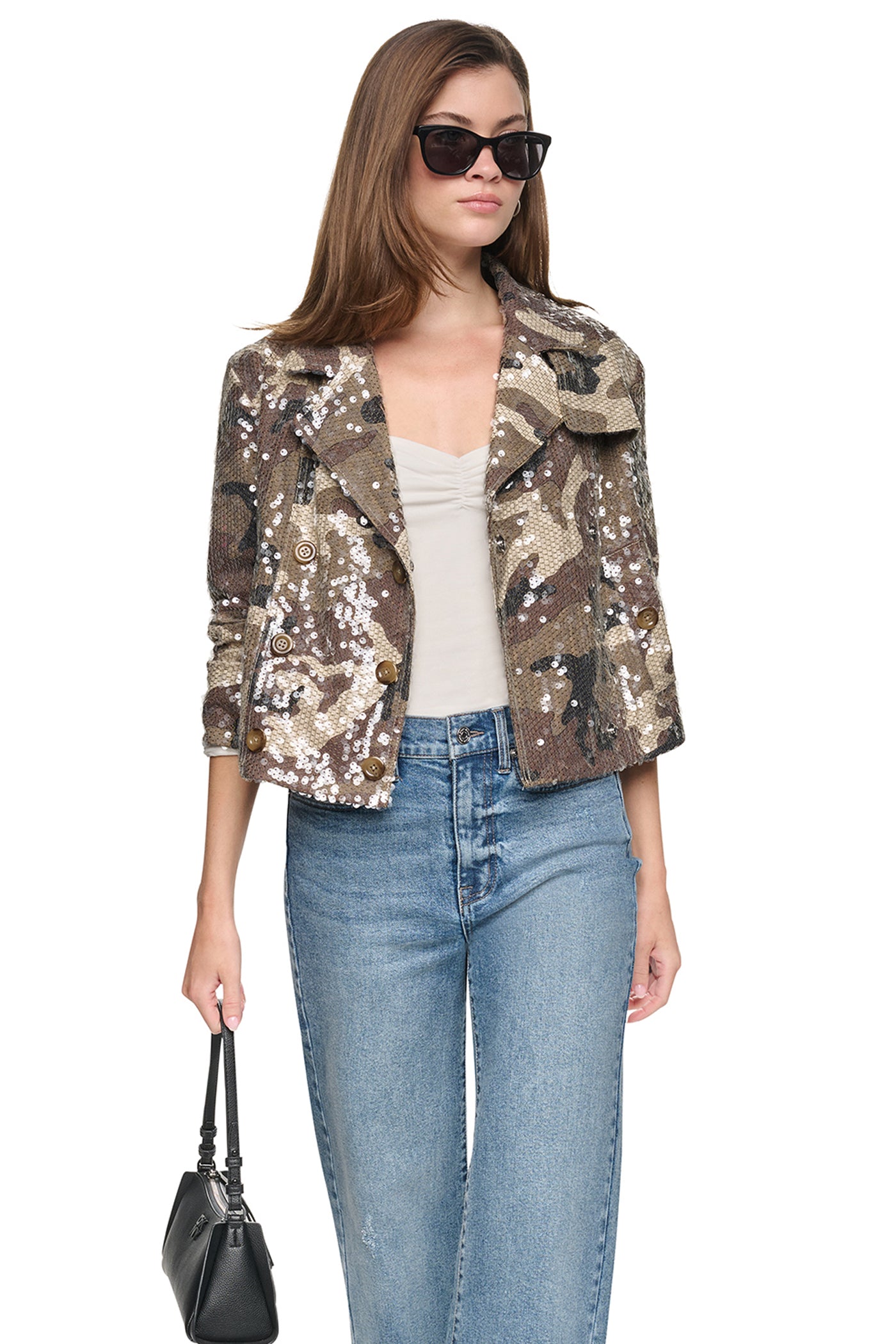 SEQUIN DOUBLE BREASTED TRENCH COAT View 1 | SALE SEQUIN DOUBLE BREASTED TRENCH COAT View 1 | SALE