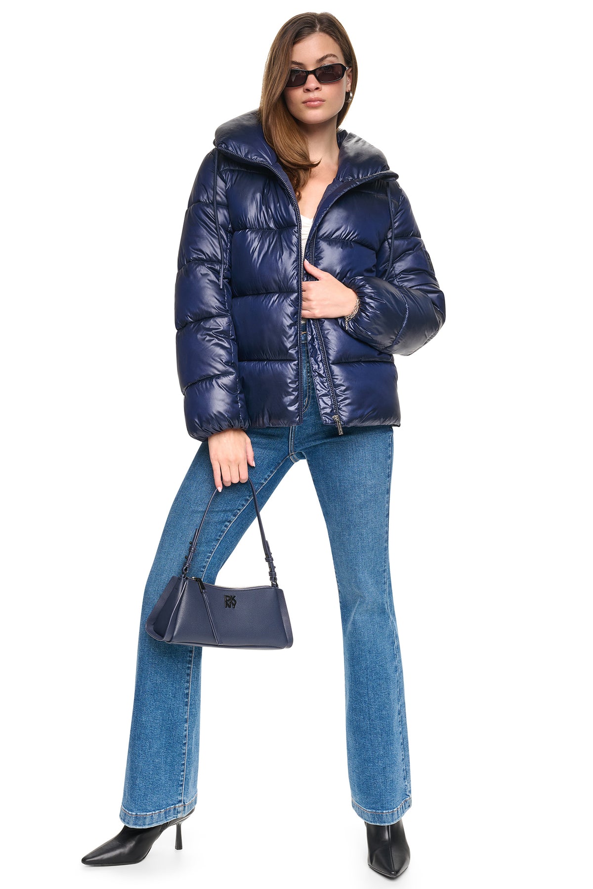 QUILTED PUFFER WITH DRAMA COLLAR View 2 | WOMENS COATS & JACKETS QUILTED PUFFER WITH DRAMA COLLAR View 2 | WOMENS COATS & JACKETS