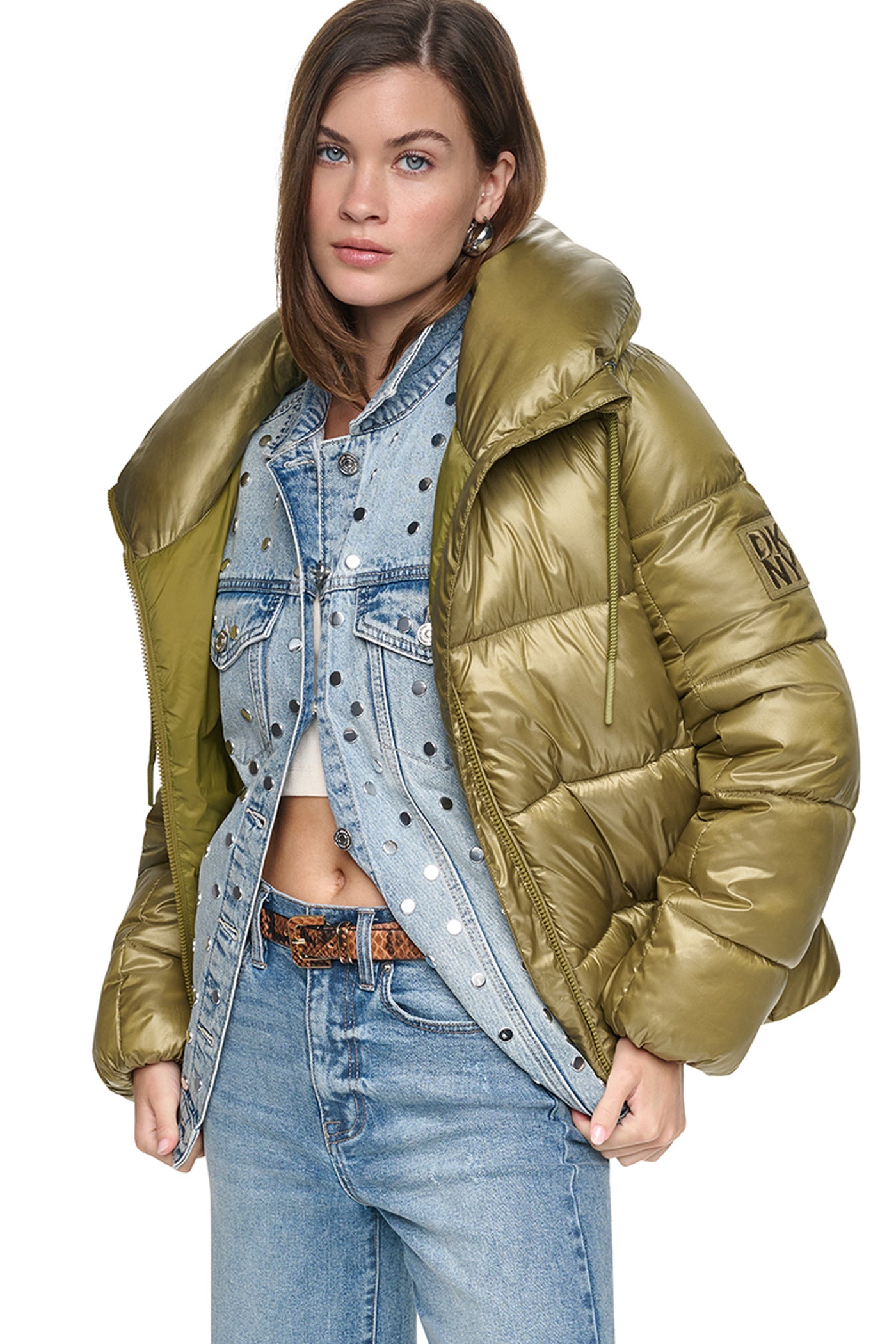 QUILTED PUFFER WITH DRAMA COLLAR View 1 | SALE QUILTED PUFFER WITH DRAMA COLLAR View 1 | SALE