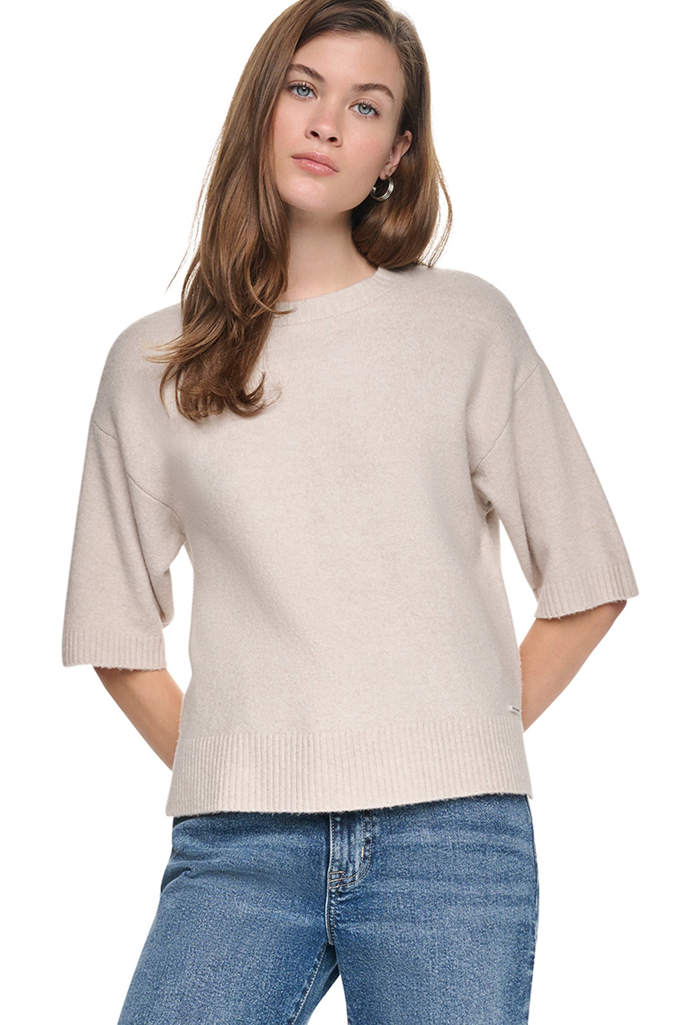 RUGBY SHORT SLEEVE SWEATER View 1 | DKNY25 RUGBY SHORT SLEEVE SWEATER View 1 | DKNY25