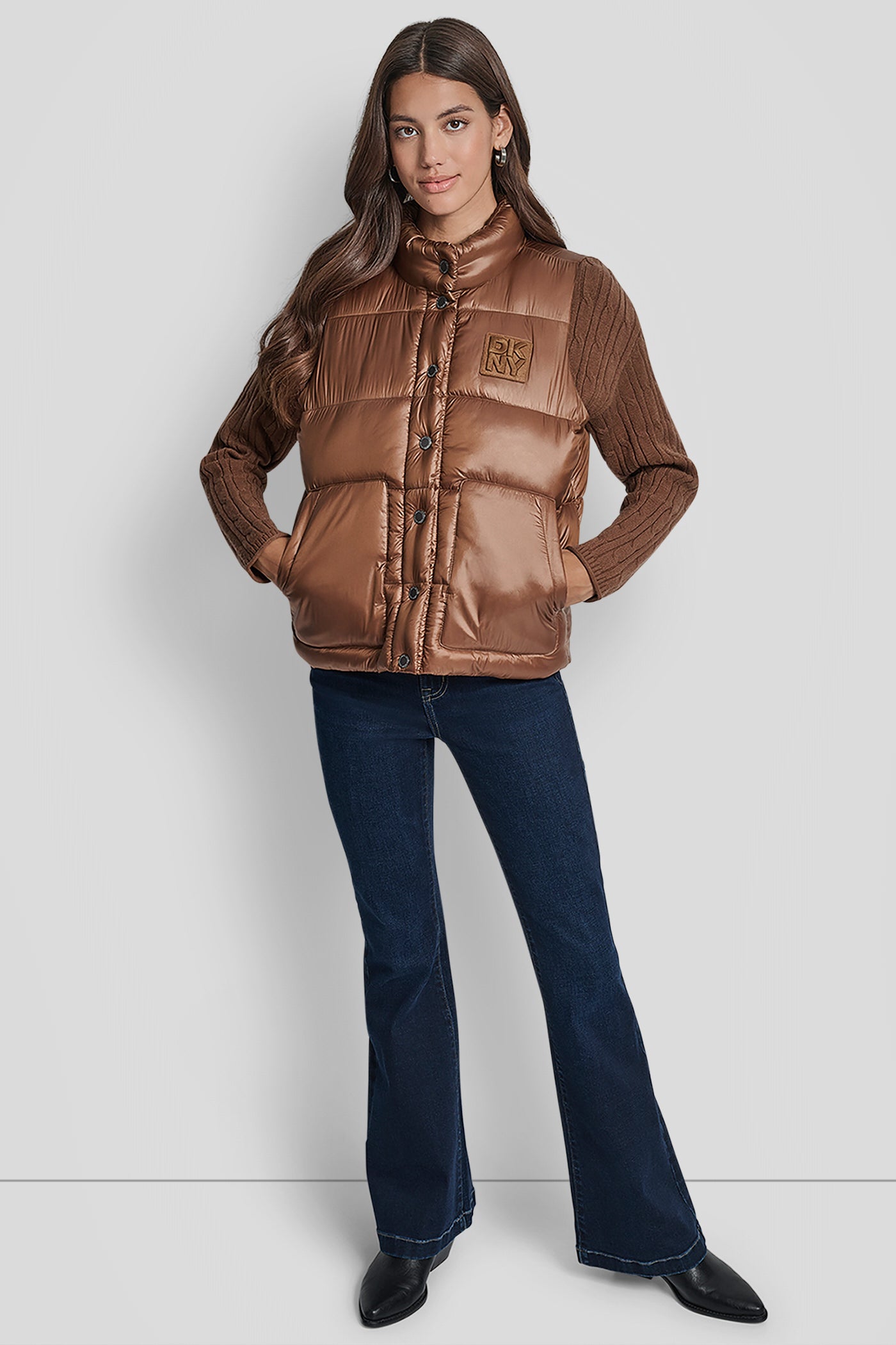 QUILTED MOCK NECK LOGO PUFFER VEST VIEW 6 | WOMENS COATS & JACKETS QUILTED MOCK NECK LOGO PUFFER VEST VIEW 6 | WOMENS COATS & JACKETS