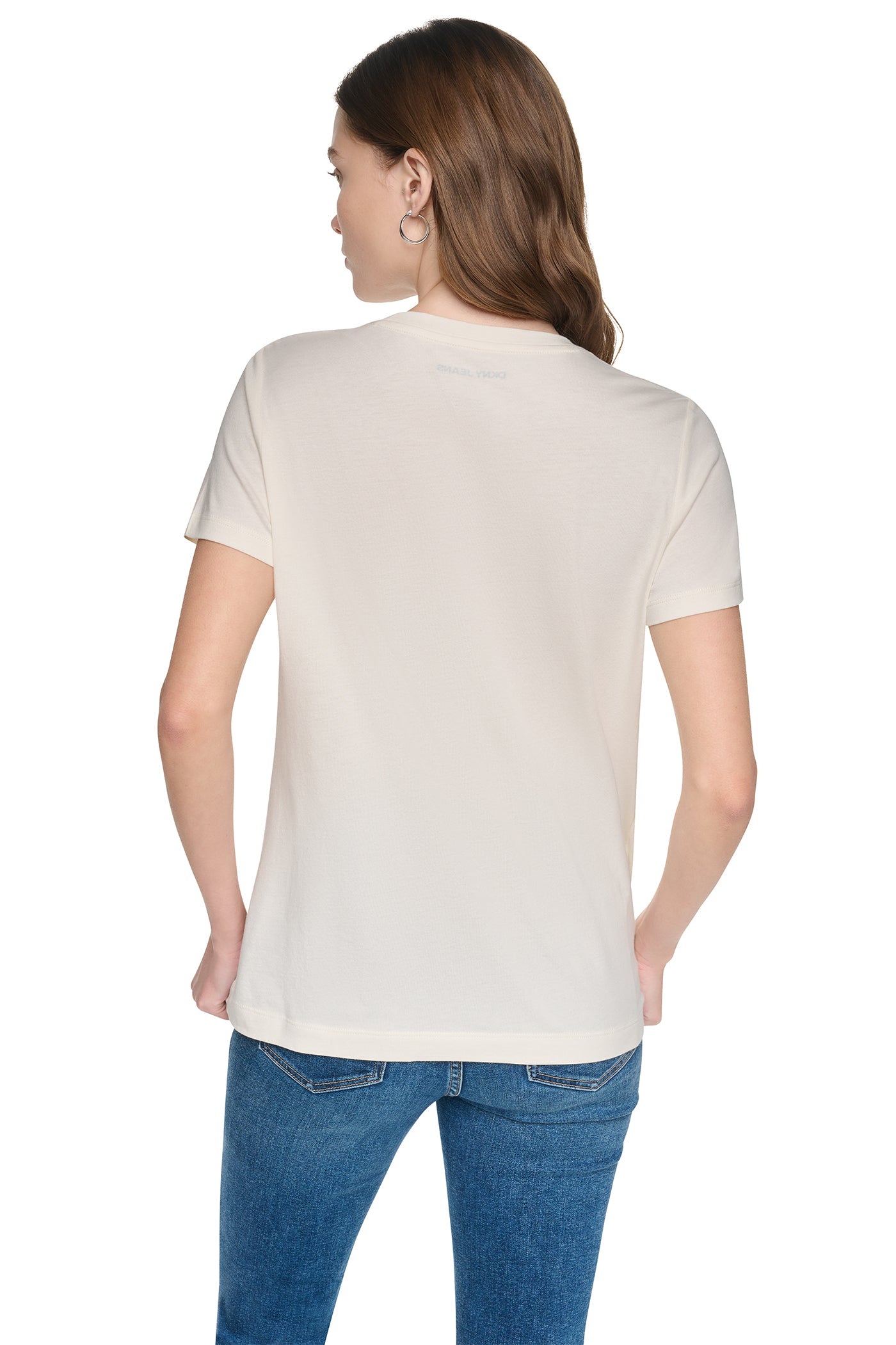 SEQUIN STACKED LOGO TEE VIEW 2