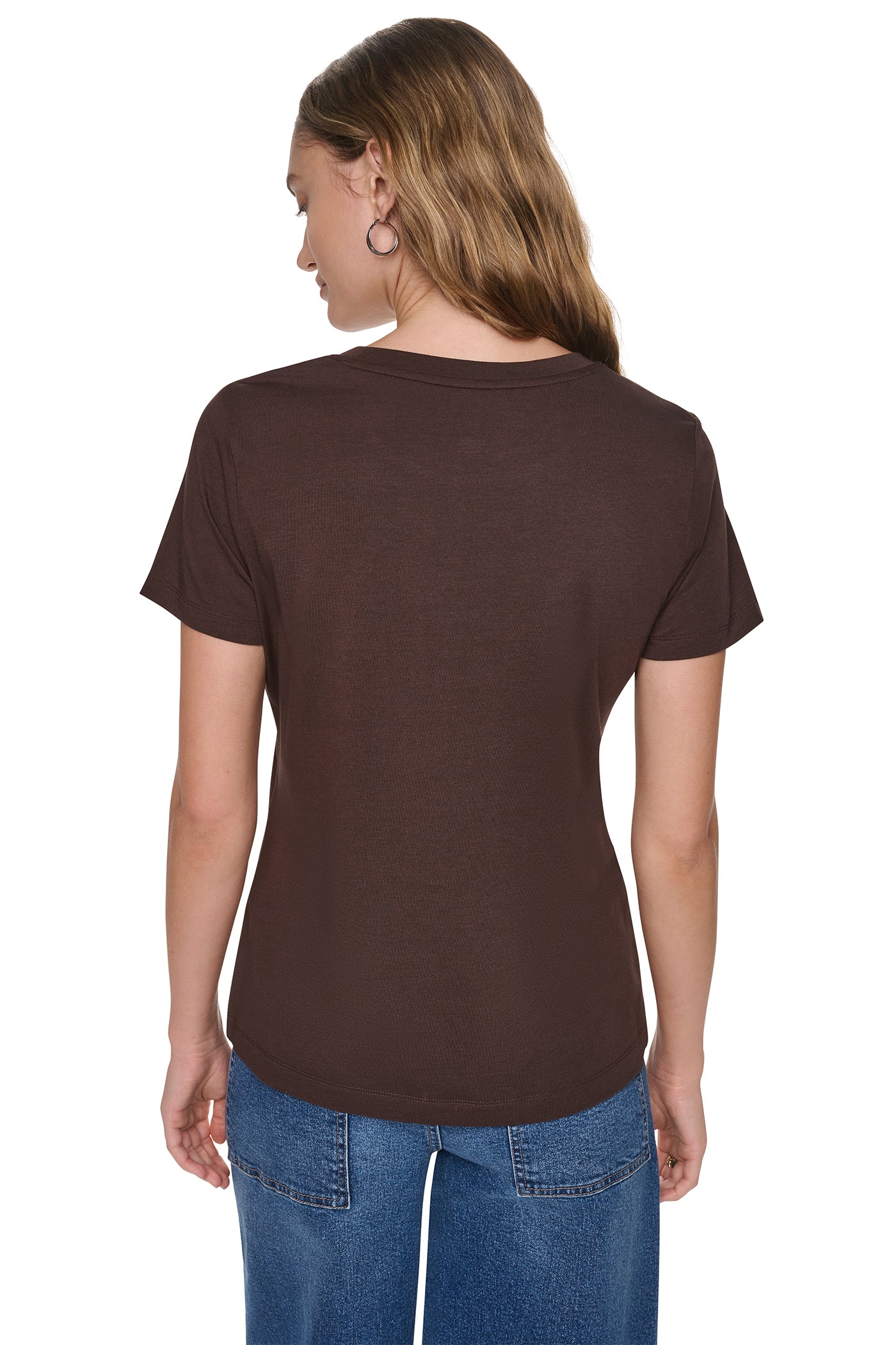 SEQUIN STACKED LOGO TEE VIEW 2