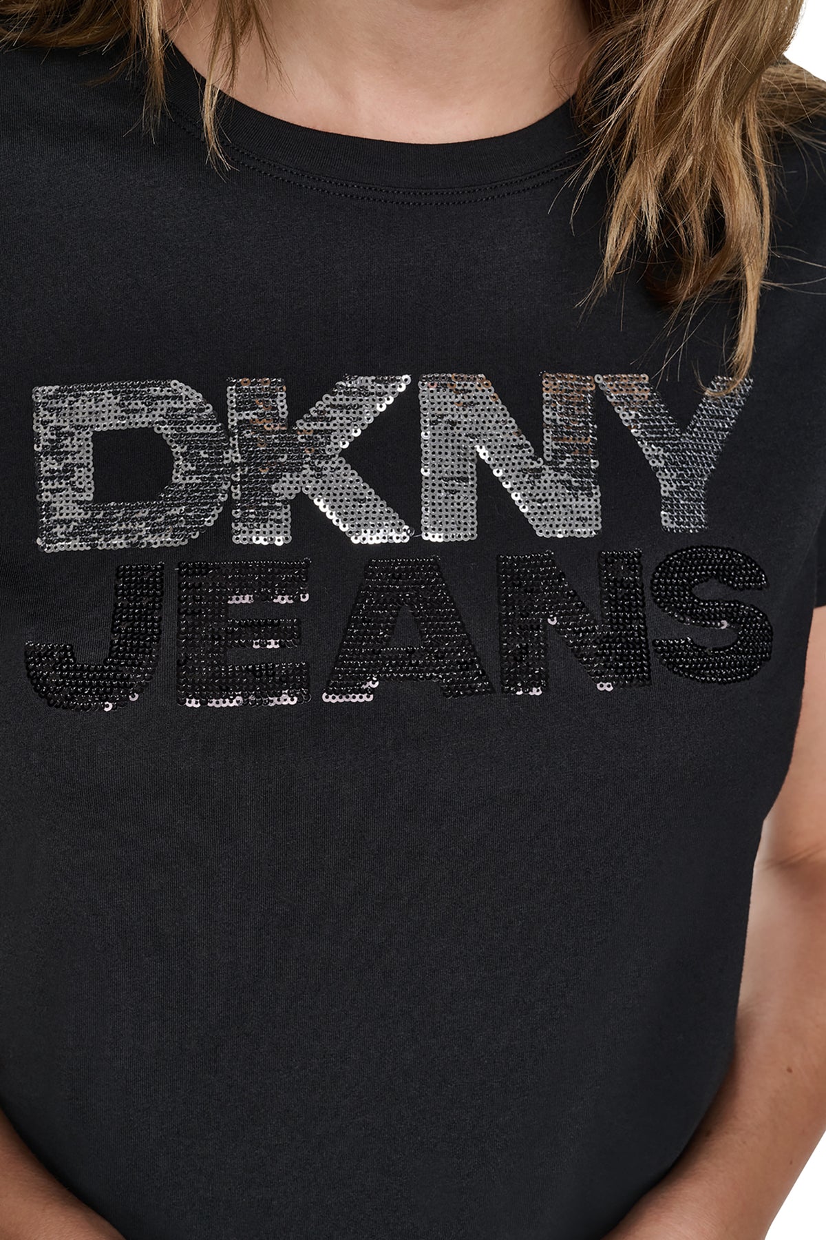 SEQUIN STACKED LOGO TEE VIEW 2