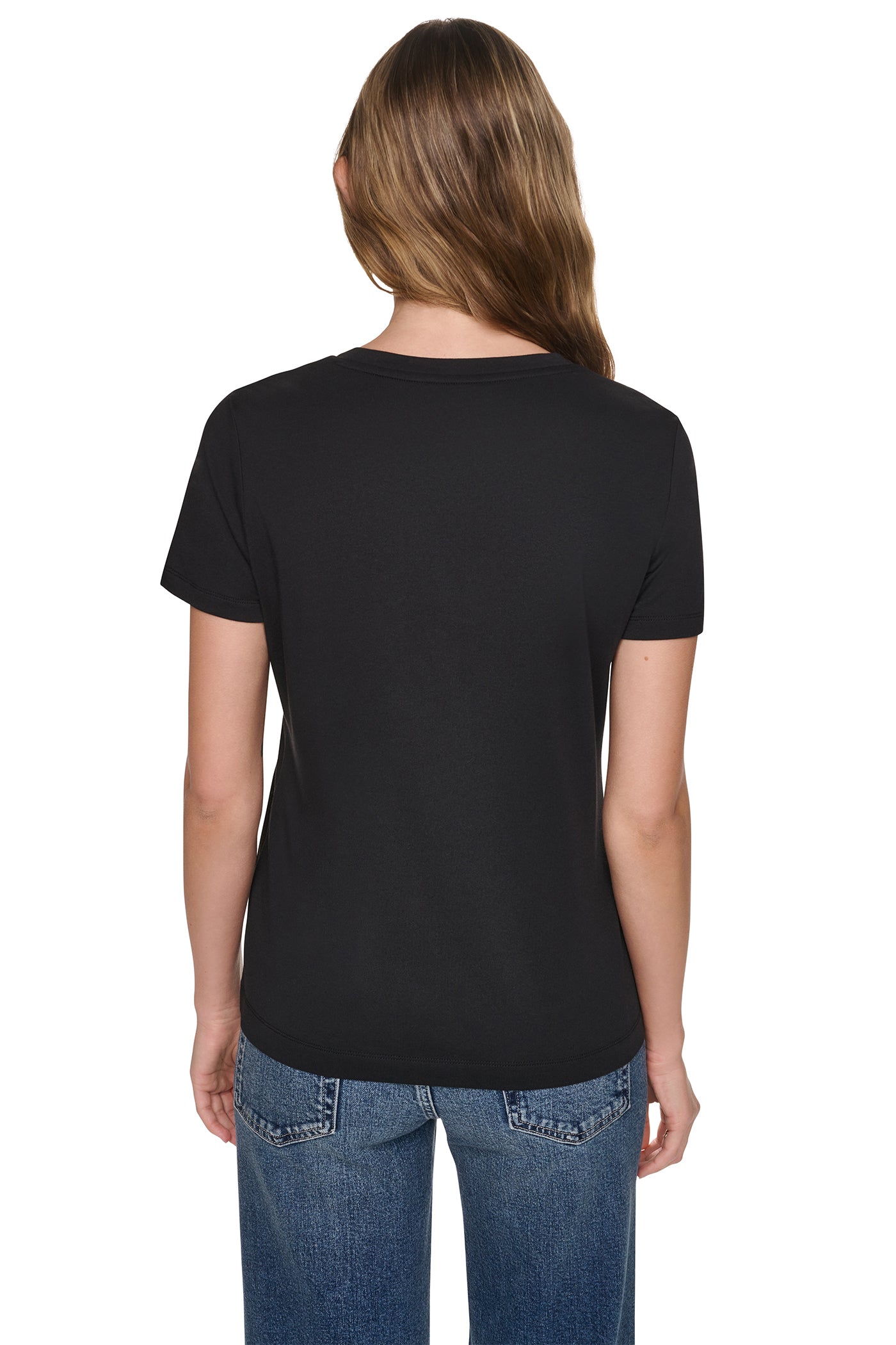 SEQUIN STACKED LOGO TEE VIEW 2