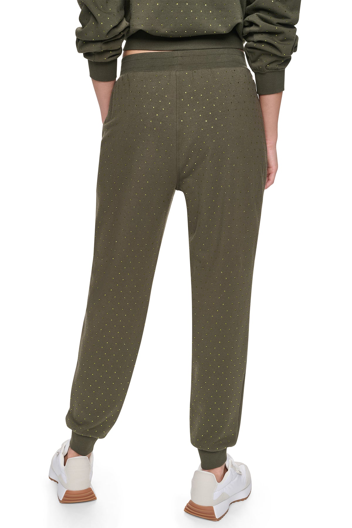 HIGH-RISE RHINESTONE JOGGER PANT VIEW 2
