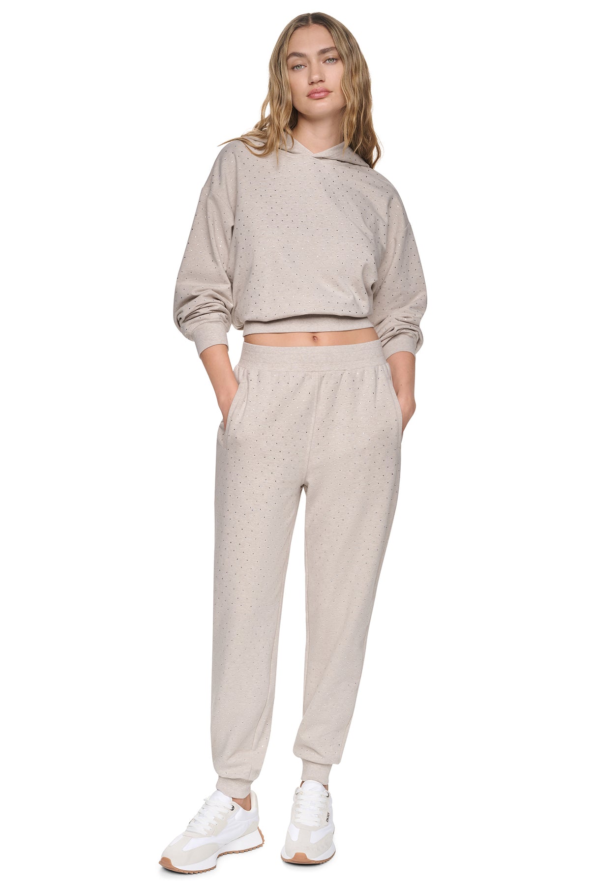 HIGH-RISE RHINESTONE JOGGER PANT VIEW 2