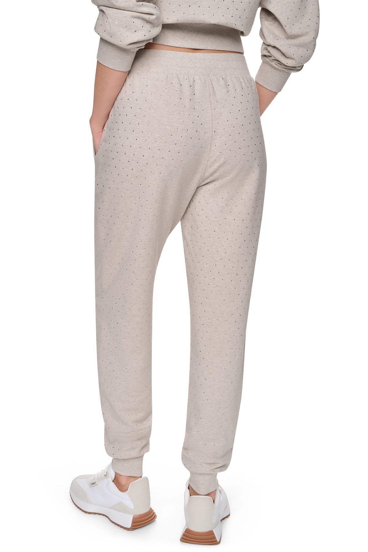 HIGH-RISE RHINESTONE JOGGER PANT VIEW 2