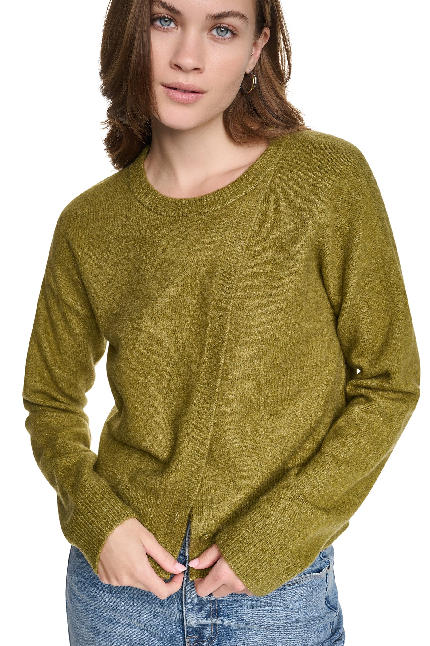 ASYMMETRIC BUTTON HEM CARDIGAN View 2 | SALE ASYMMETRIC BUTTON HEM CARDIGAN View 2 | SALE