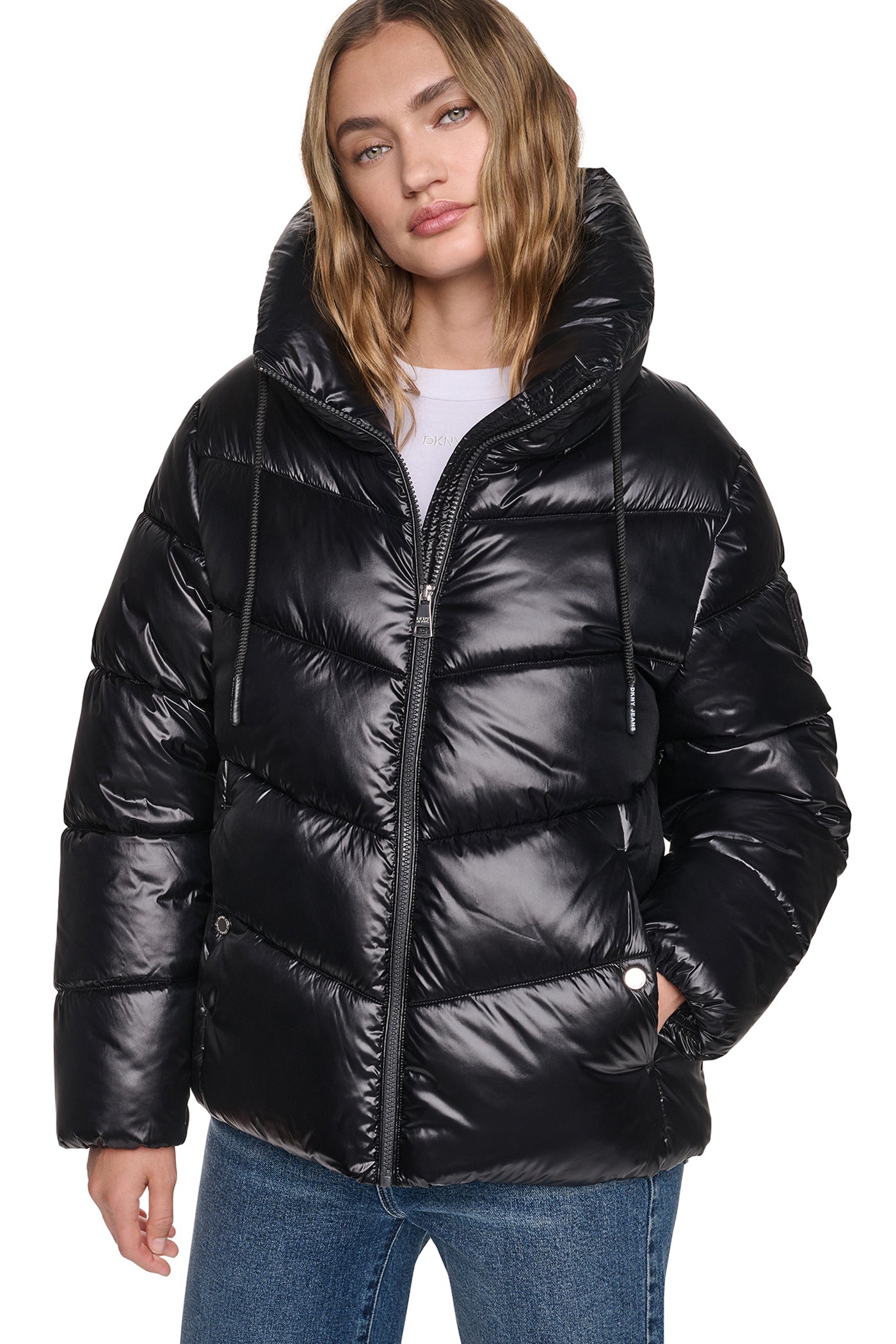 QUILTED PUFFER WITH DRAMA COLLAR View 2 | SALE QUILTED PUFFER WITH DRAMA COLLAR View 2 | SALE