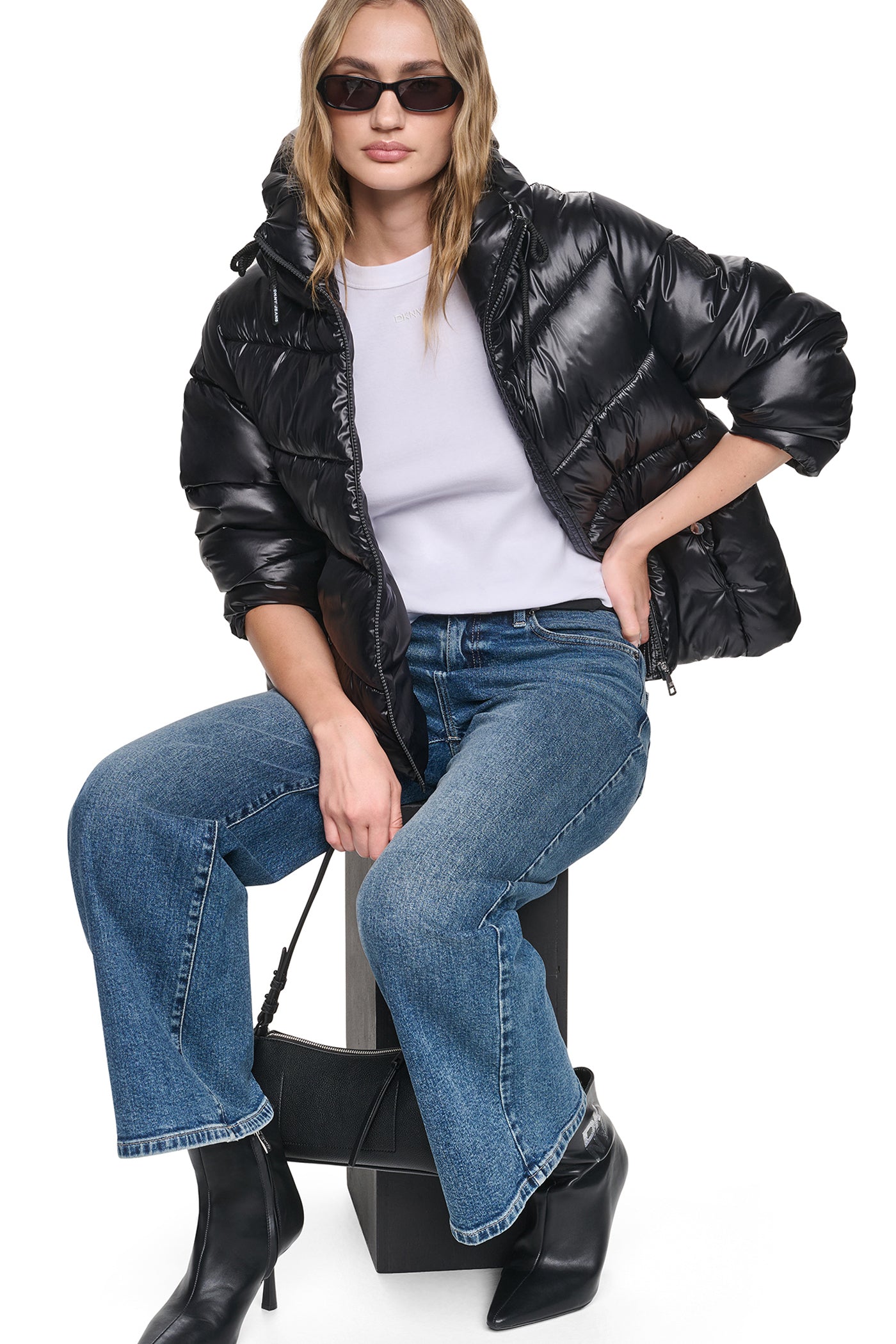 QUILTED PUFFER WITH DRAMA COLLAR View 1 | SALE QUILTED PUFFER WITH DRAMA COLLAR View 1 | SALE
