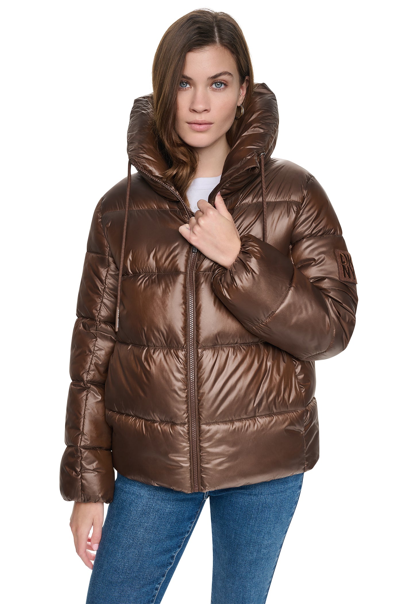 QUILTED PUFFER WITH DRAMA COLLAR View 2 | SALE QUILTED PUFFER WITH DRAMA COLLAR View 2 | SALE