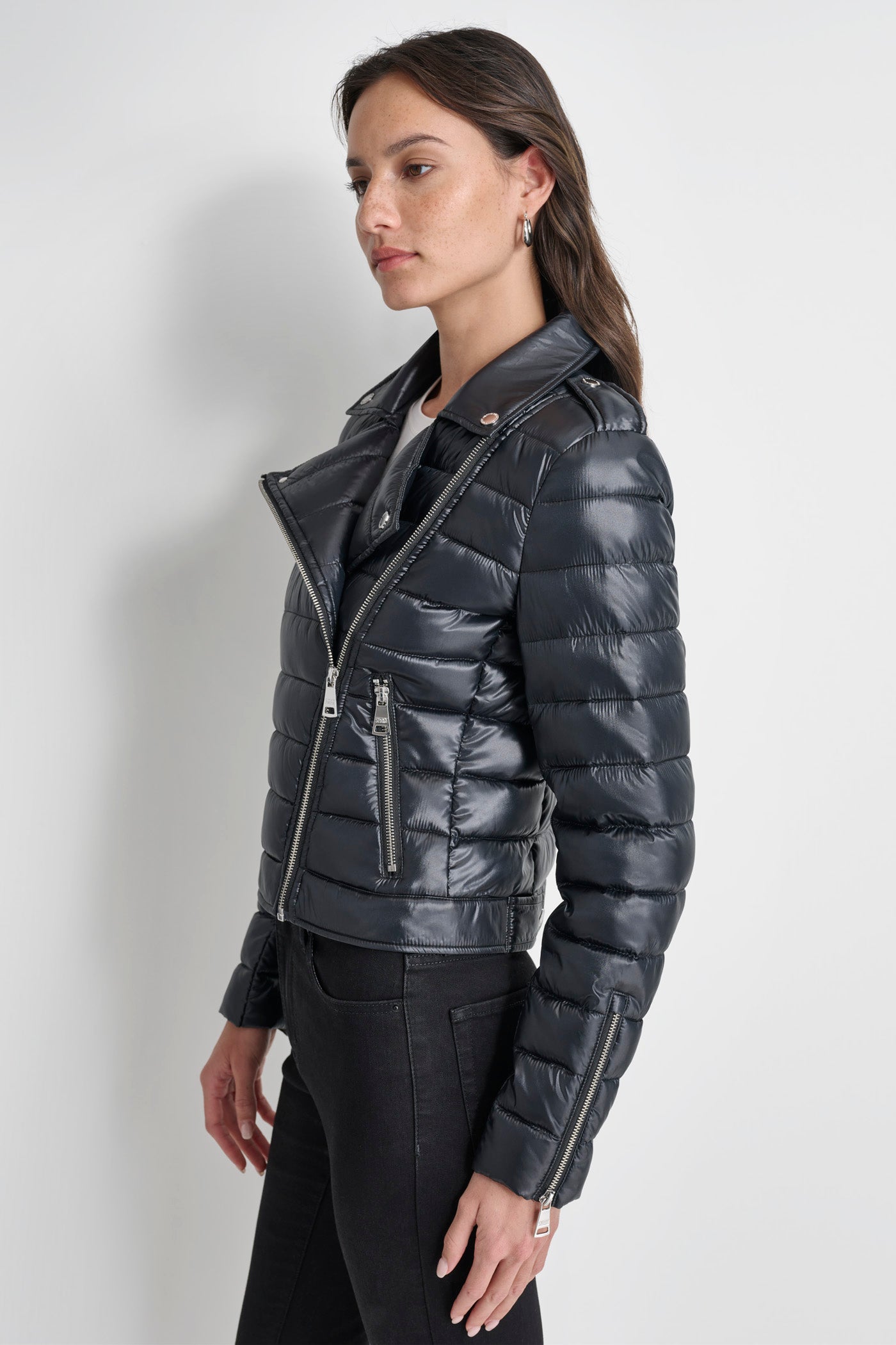 MOTO STYLE PUFFER JACKET VIEW 4 | All Products MOTO STYLE PUFFER JACKET VIEW 4 | All Products
