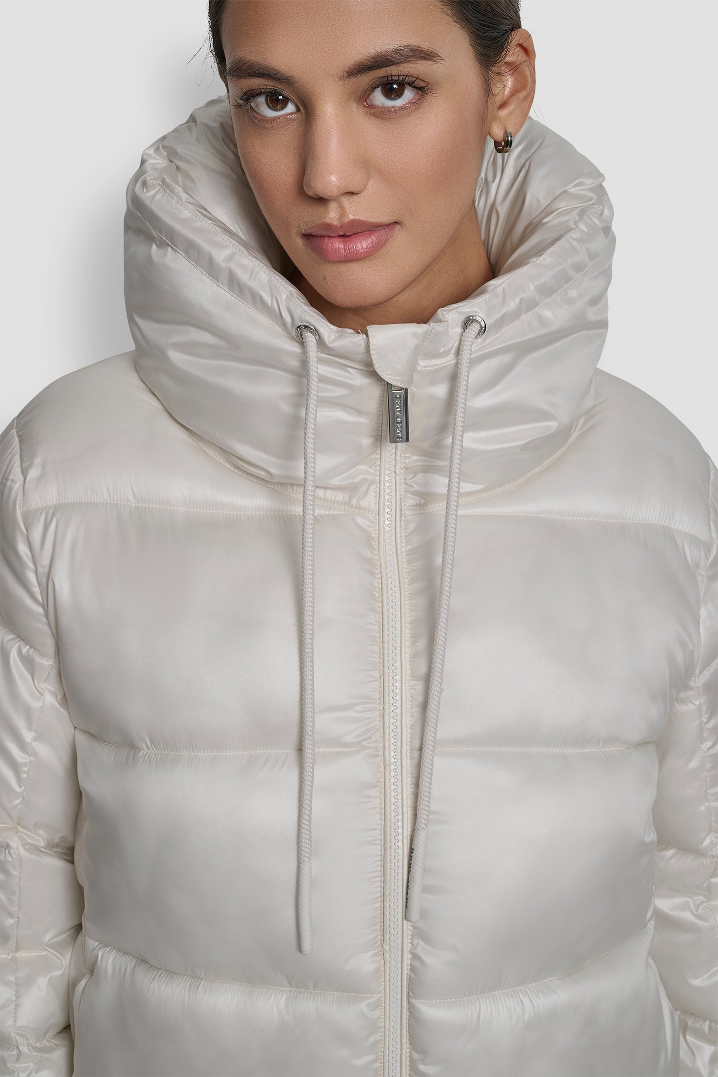 LIGHT WEIGHT QUILTED PUFFER WITH DRAMA COLLAR VIEW 7 | Cold Weather Coats LIGHT WEIGHT QUILTED PUFFER WITH DRAMA COLLAR VIEW 7 | Cold Weather Coats