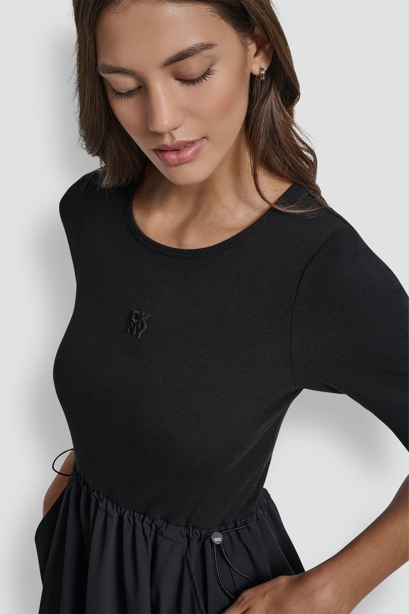 RIB TANK DRESS WITH POPLIN SKIRT VIEW 6 | Dresses & Jumpsuits RIB TANK DRESS WITH POPLIN SKIRT VIEW 6 | Dresses & Jumpsuits