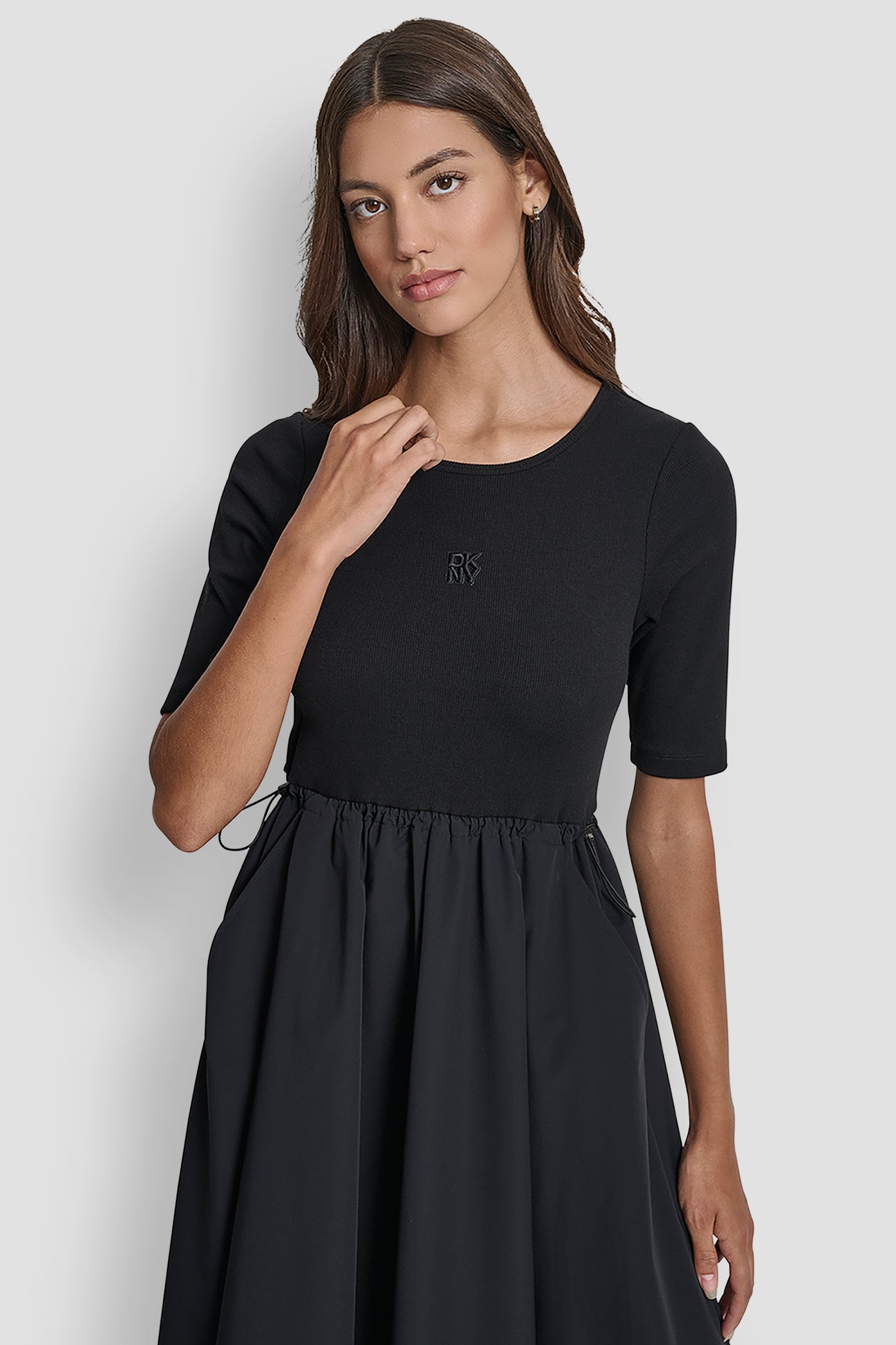 RIB TANK DRESS WITH POPLIN SKIRT VIEW 5 | Dresses & Jumpsuits RIB TANK DRESS WITH POPLIN SKIRT VIEW 5 | Dresses & Jumpsuits